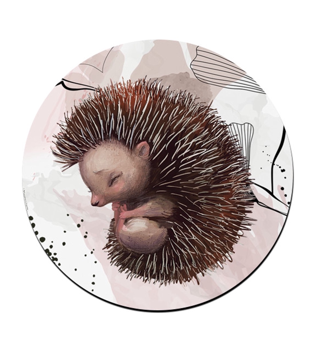 A legédesebb sünike mintás bögre alátét -  - Meska.hu