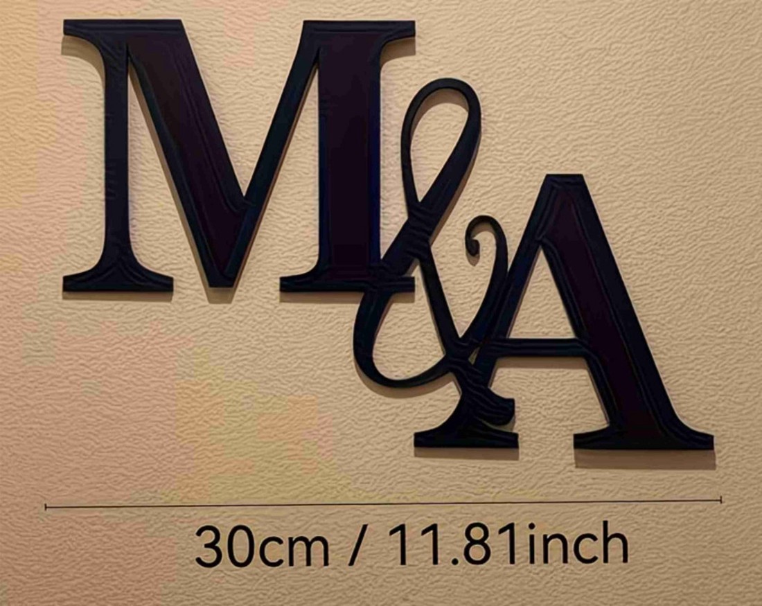 Esküvői hátfal dekoráció monogram  - esküvő - dekoráció - helyszíni dekor - Meska.hu