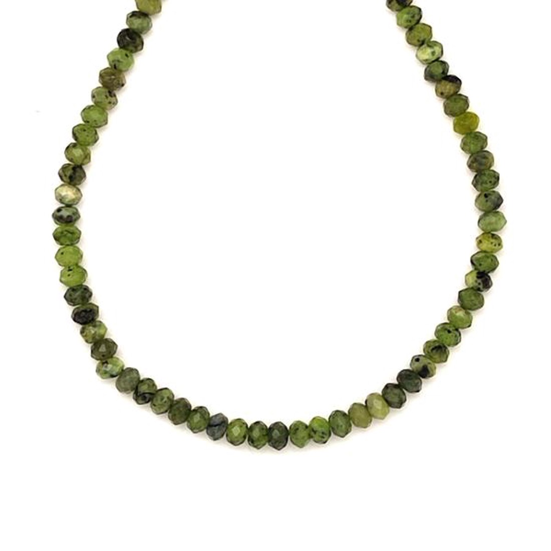 Jáde kanadai fazettált korong 4x2-2,5mm  ékszerkészítő alapanyag (füzér) - kellékek & szerszámok - ásvány alapanyag - ásványfüzér - Meska.hu