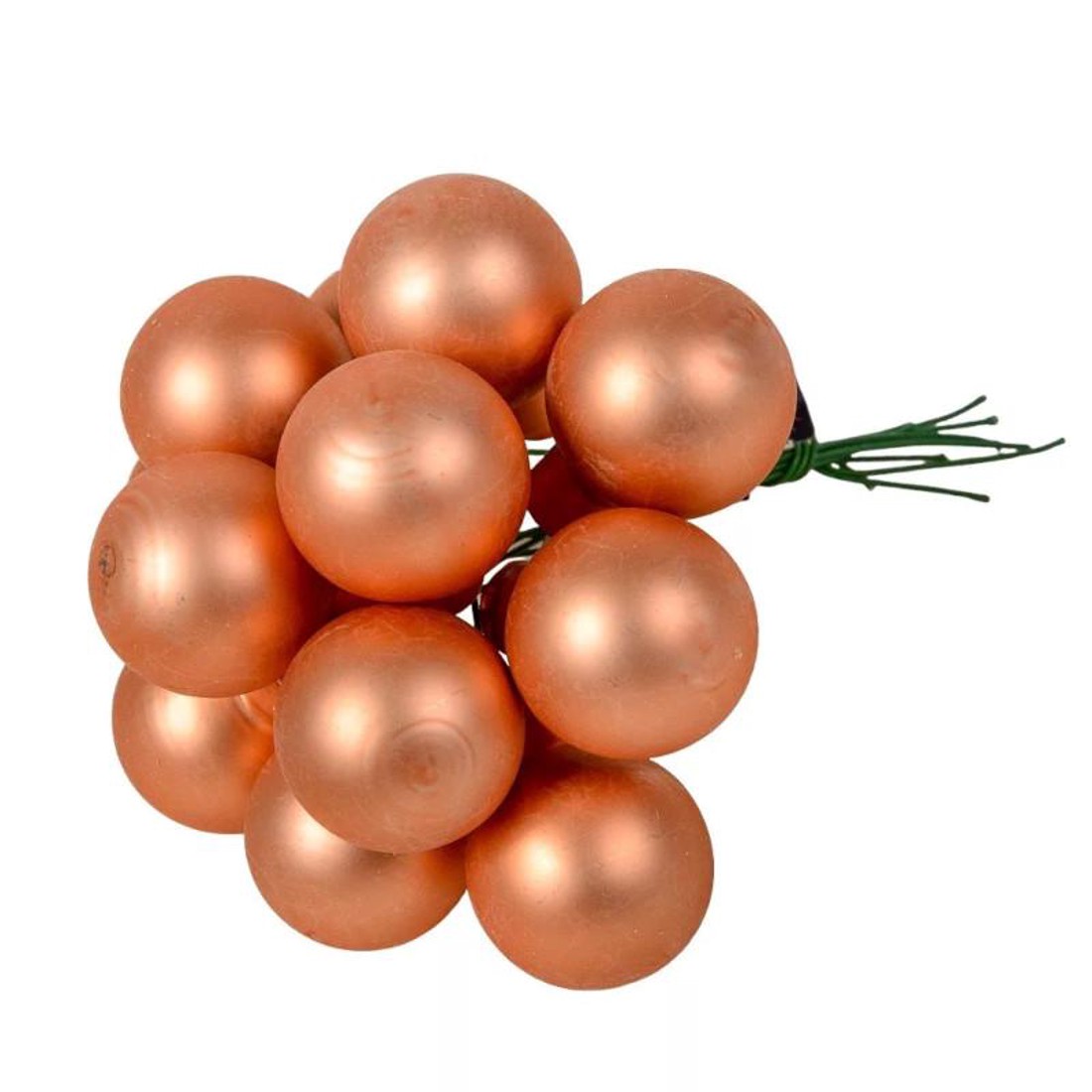 Üveggömb pick 2,5 cm - soft terra - matt 12 db - kellékek & szerszámok - dekorációs kellékek - üveggömb pick - Meska.hu