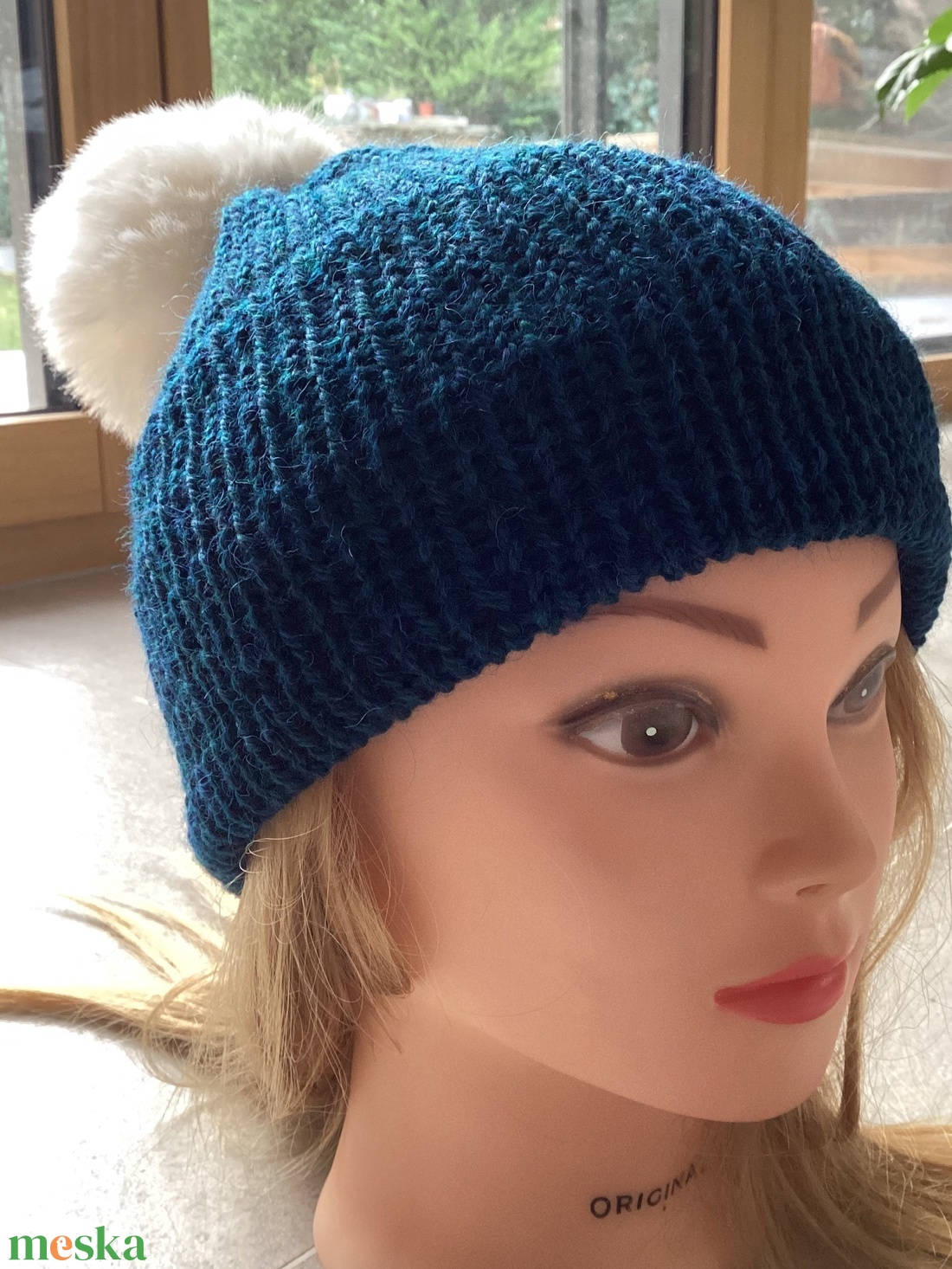 Kék Kötött Merino Gyapjú Sapka Sál Szett levehetö pompommal - ruha & divat - sál, sapka, kendő - sapka & sál szett - Meska.hu Kék Kötött Merino Gyapjú Sapka Sál Szett levehetö pompommal - ruha & divat - sál, sapka, kendő - sapka & sál szett - Meska.hu