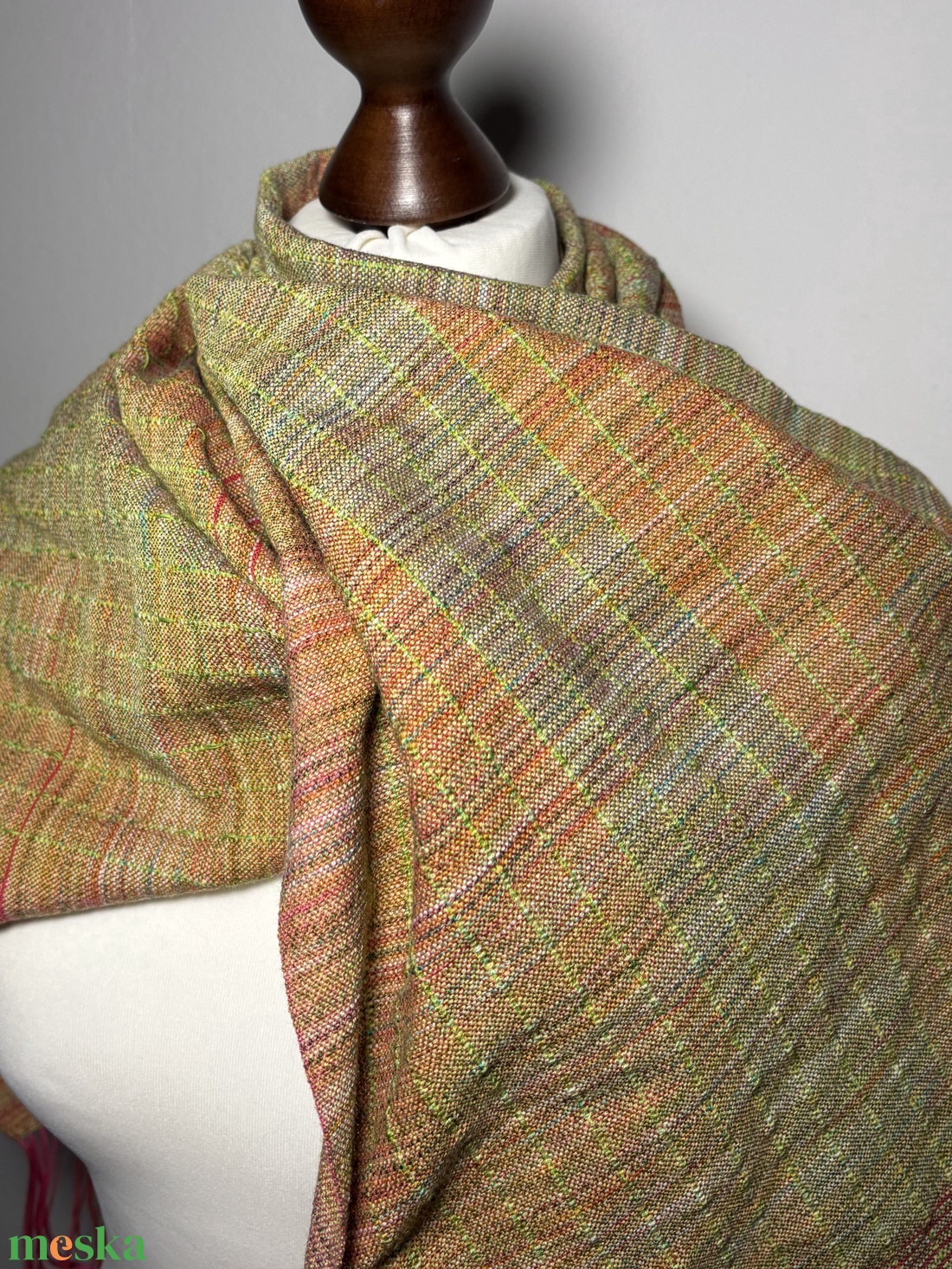 Kézzel szőtt Klasszikus Merinó Kendő - ruha & divat - sál, sapka, kendő - kendő - Meska.hu