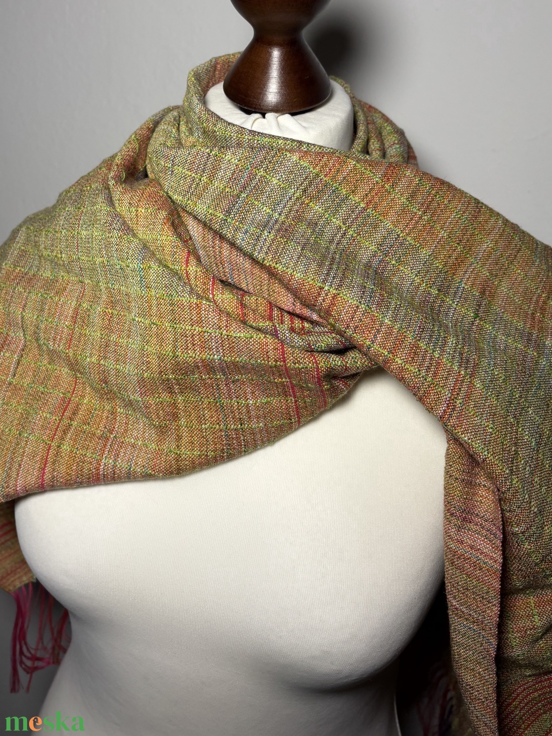 Kézzel szőtt Klasszikus Merinó Kendő - ruha & divat - sál, sapka, kendő - kendő - Meska.hu