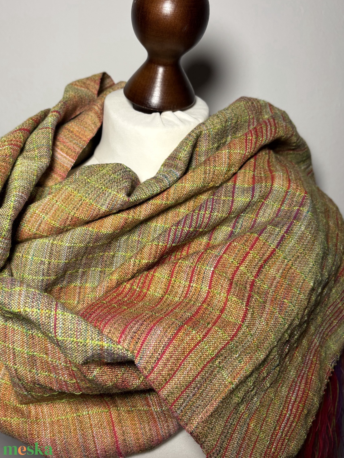 Kézzel szőtt Klasszikus Merinó Kendő - ruha & divat - sál, sapka, kendő - kendő - Meska.hu
