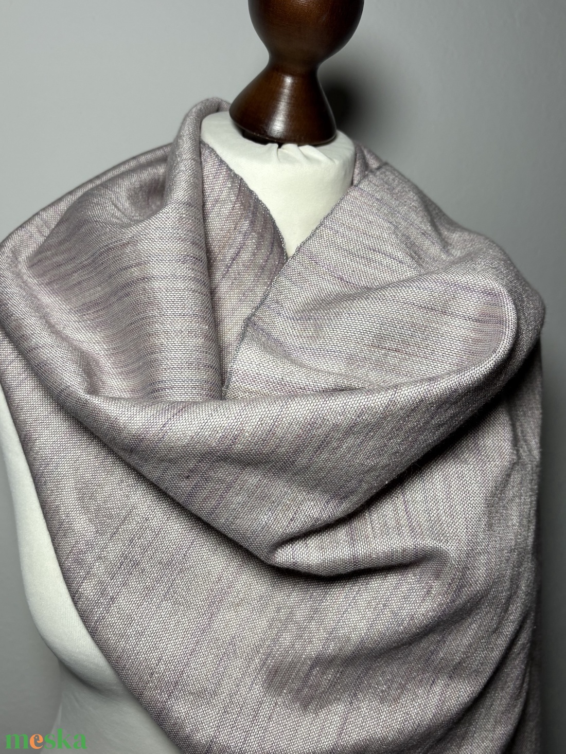 Kézzel szőtt elegáns Rózsaszín Selyem Kendő - ruha & divat - sál, sapka, kendő - kendő - Meska.hu