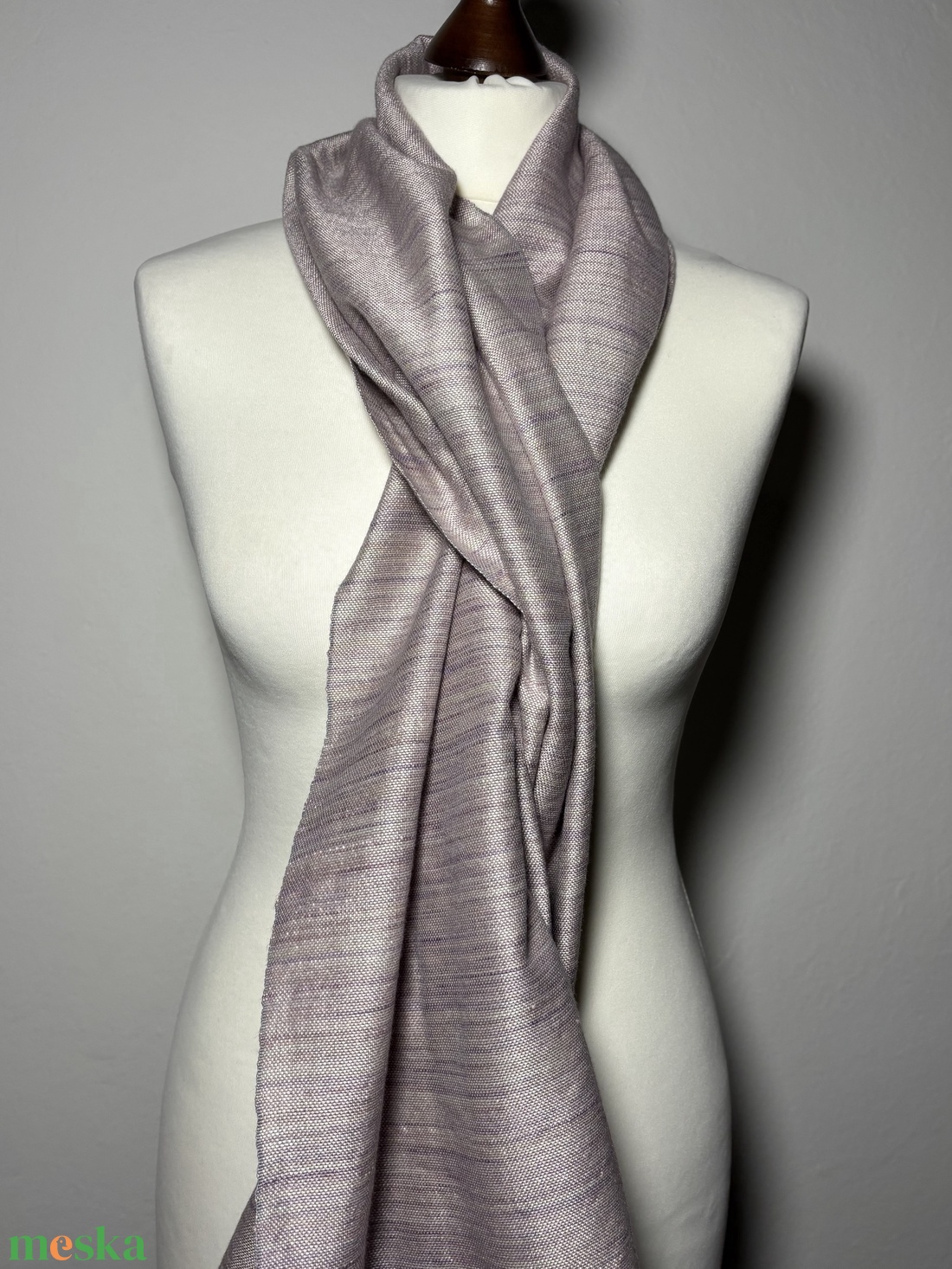 Kézzel szőtt elegáns Rózsaszín Selyem Kendő - ruha & divat - sál, sapka, kendő - kendő - Meska.hu