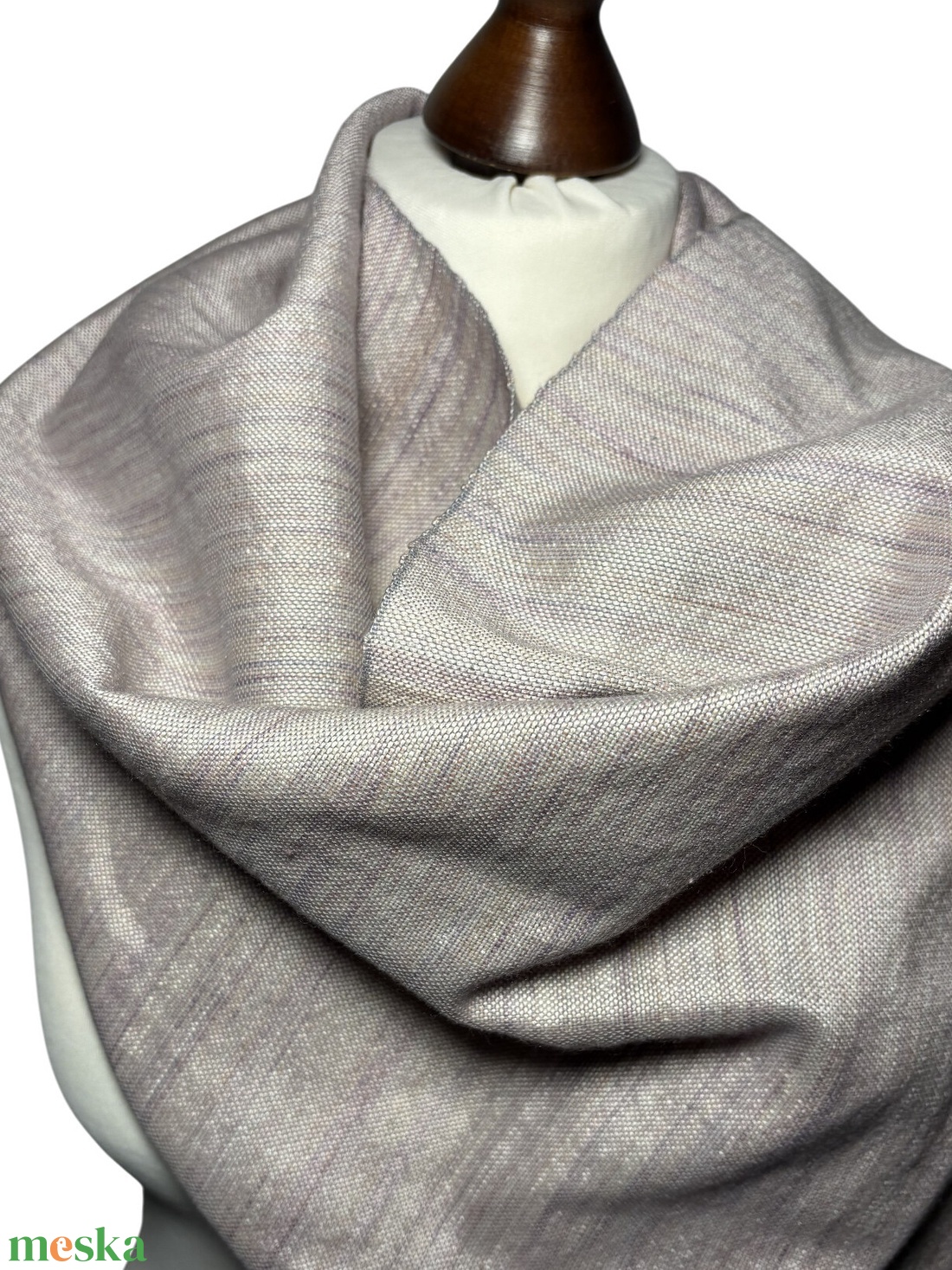 Kézzel szőtt elegáns Rózsaszín Merinó - Selyem Kendő - ruha & divat - sál, sapka, kendő - kendő - Meska.hu