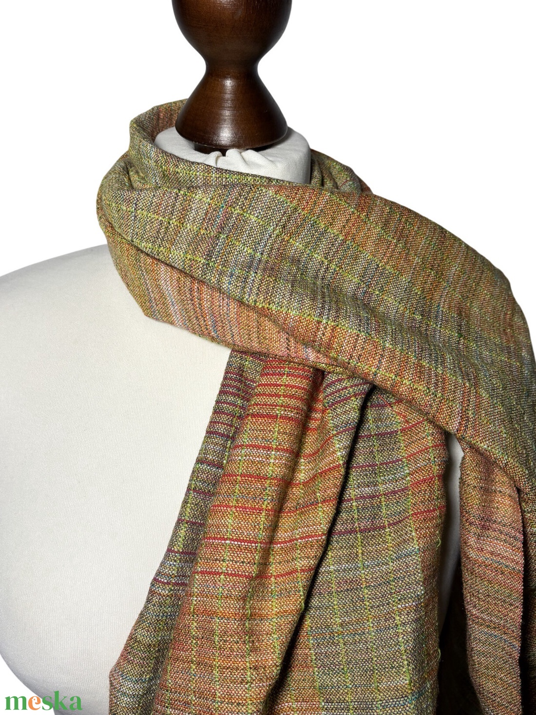 Kézzel szőtt Klasszikus Merinó Kendő - ruha & divat - sál, sapka, kendő - kendő - Meska.hu