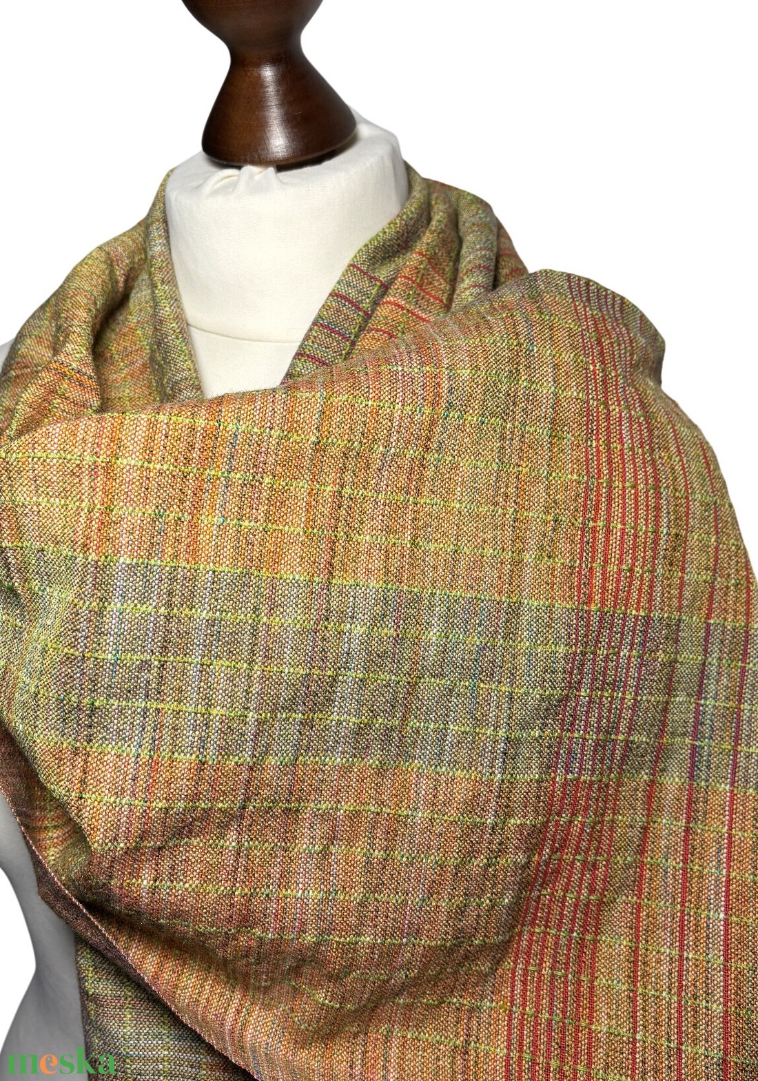 Kézzel szőtt Klasszikus Merinó Kendő - ruha & divat - sál, sapka, kendő - kendő - Meska.hu