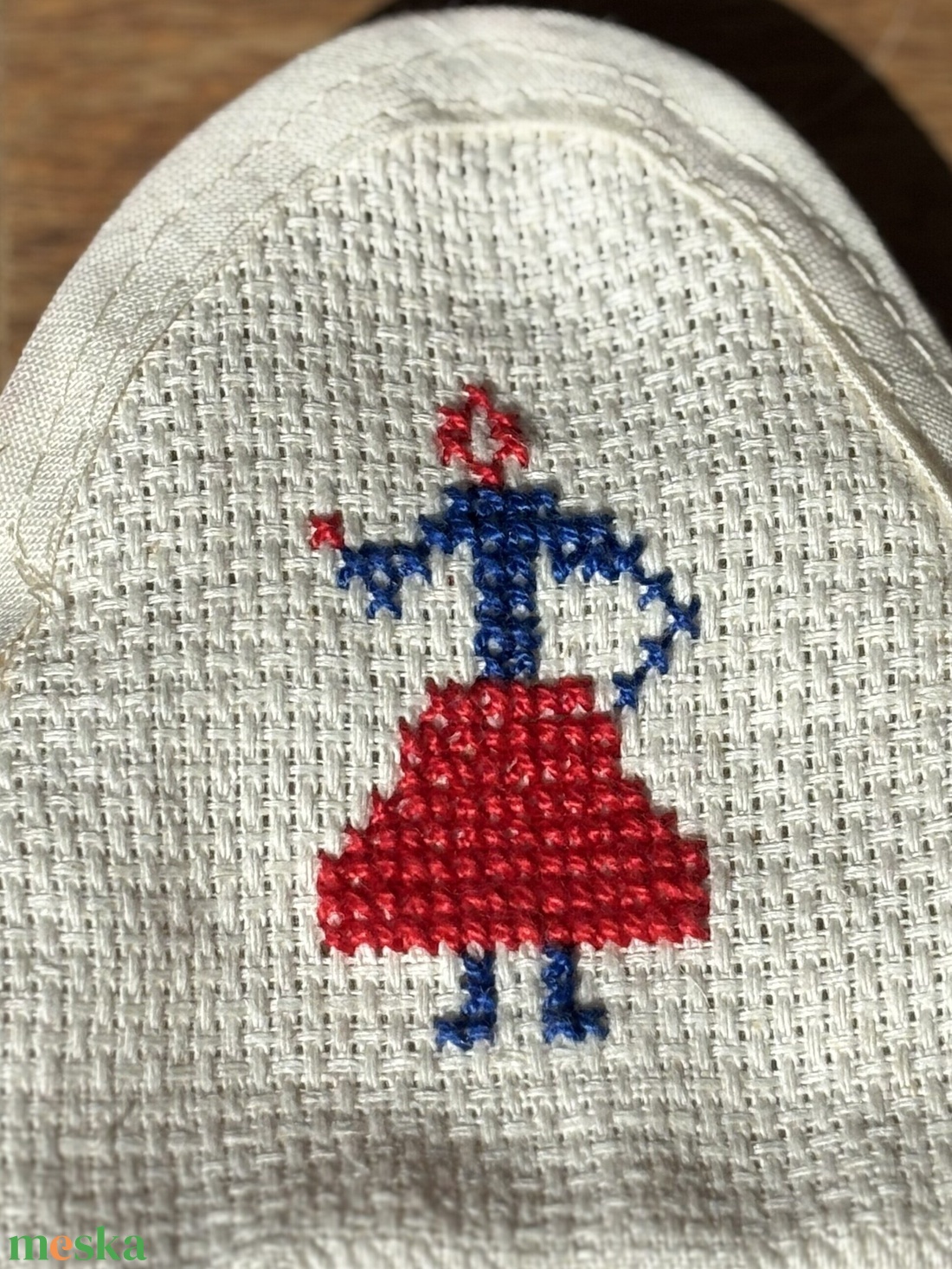 Kézzel hímzett népi palóc pénztárca, mini tartó, aprótartó - táska & tok - pénztárca & más tok - aprópénztartó - Meska.hu