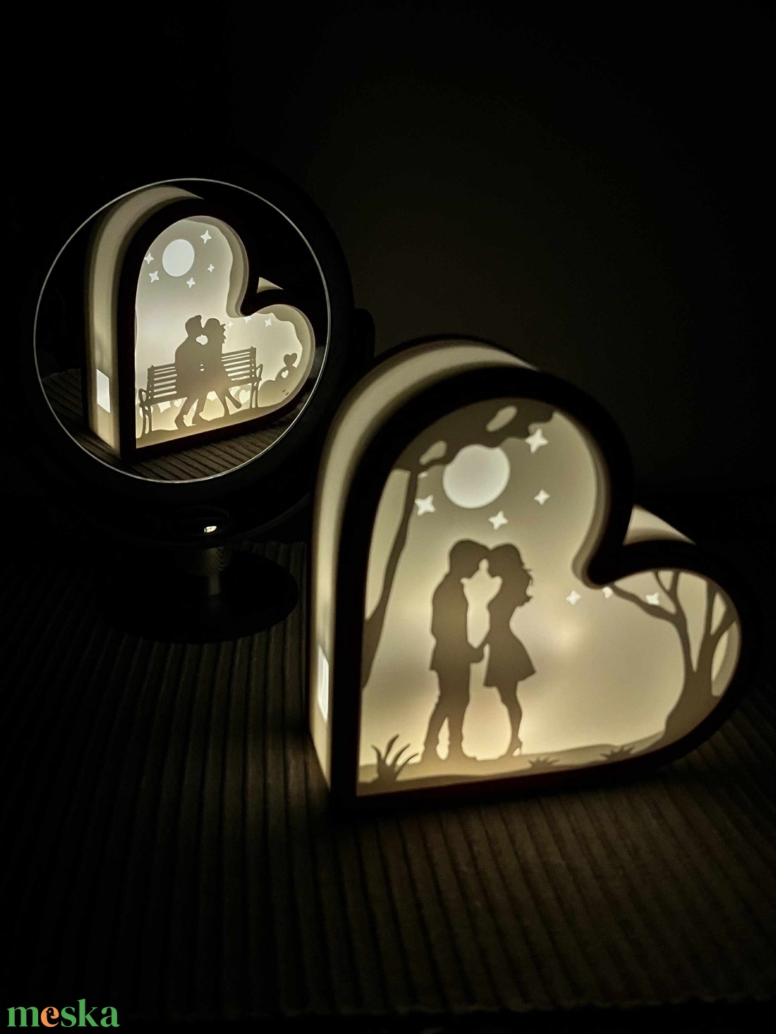 Love árnyékdoboz - kétirányból - otthon & életmód - dekoráció - asztal és polc dekoráció - asztaldísz - Meska.hu