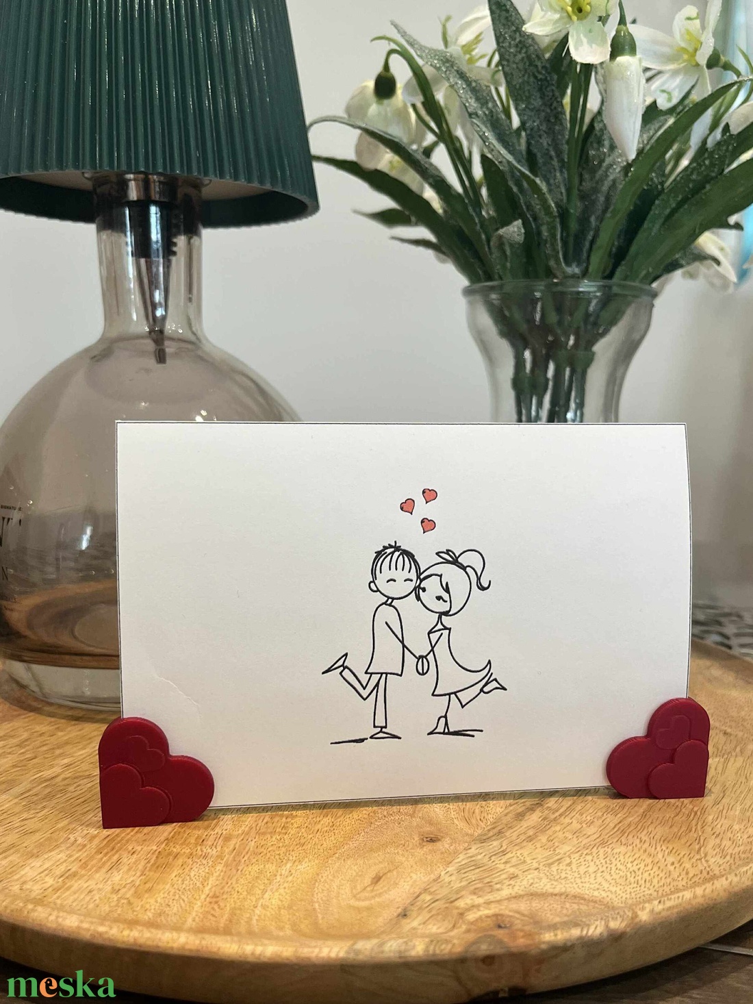 Szív alakú fényképtartó - otthon & életmód - dekoráció - kép & falikép - képkeret - Meska.hu