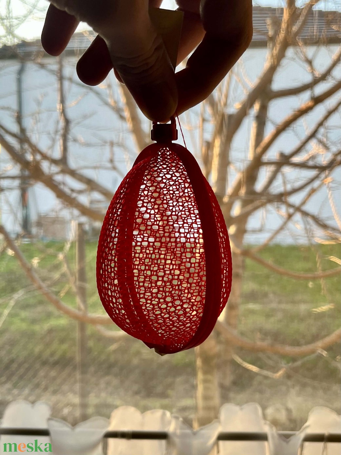 Hálómintás csokoládé tartó - Tojás - ünnepi díszek, dekorációk - húsvéti díszek és dekorációk - húsvéti ajándékátadó - Meska.hu