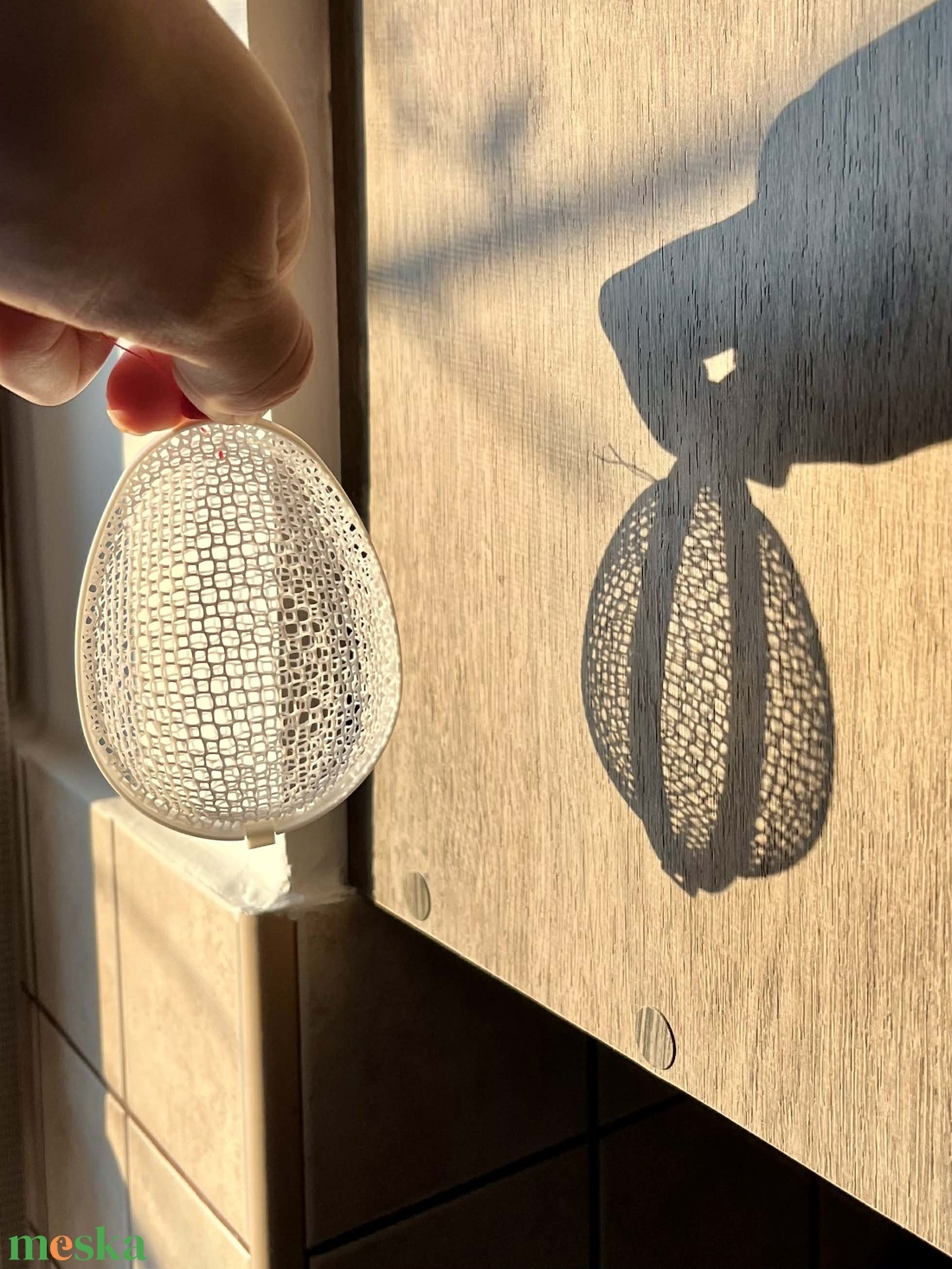 Hálómintás csokoládé tartó - Tojás - ünnepi díszek, dekorációk - húsvéti díszek és dekorációk - húsvéti ajándékátadó - Meska.hu