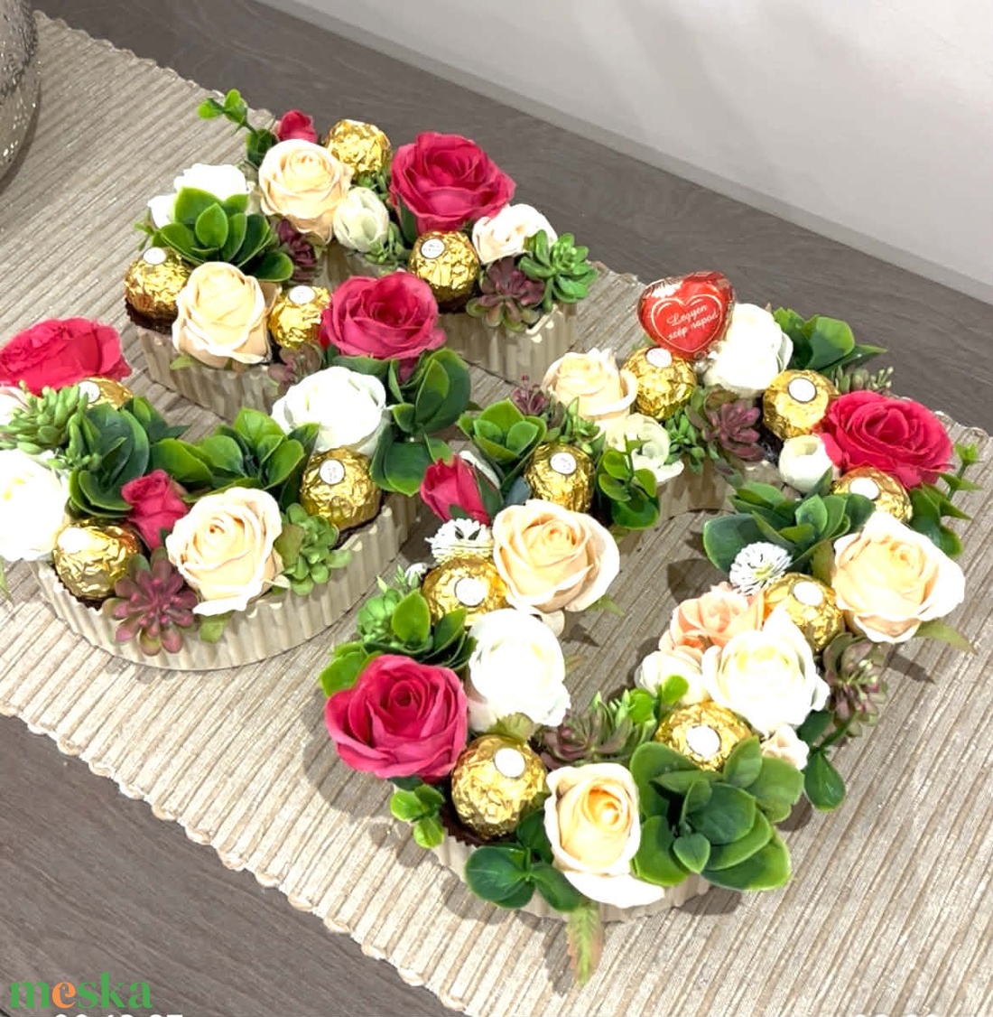 Betű és szám ajándékdoboz - otthon & életmód - dekoráció - fali és függő dekoráció - felirat - Meska.hu