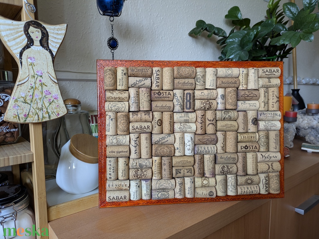 Parafadugós tábla, saját kézzel égetett, festett keretben - otthon & életmód - dekoráció - kép & falikép - táblakép - Meska.hu