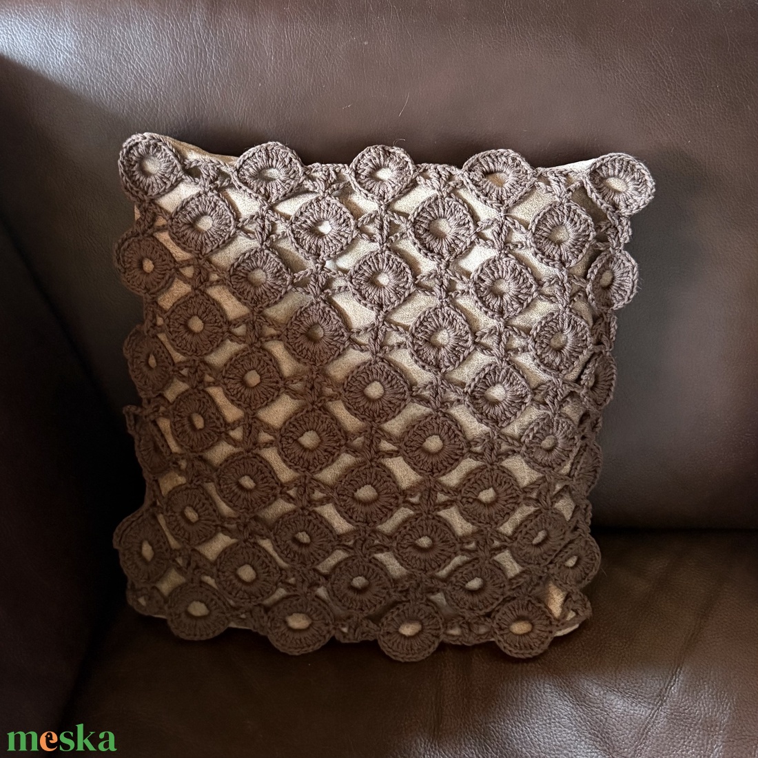 Horgolt körmotívumos párnahuzat minta  részletes leírással és rajzos diagrammal - diy (csináld magad) - szabásminta, útmutató - horgolási minta - Meska.hu