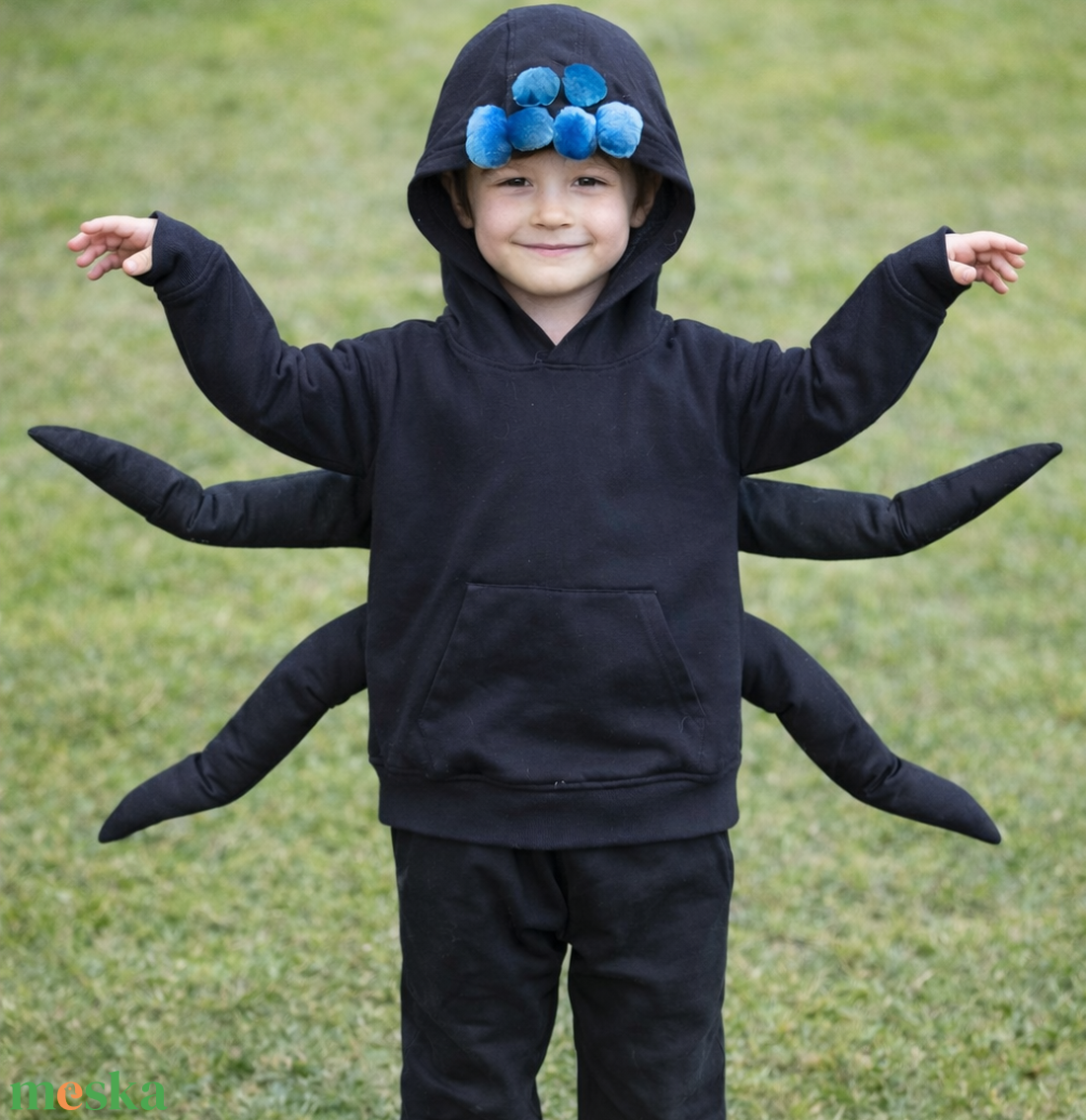 Pók jelmez gyerekeknek � kézzel készült, egyedi darab (122-es méret) - ruha & divat - jelmez & álarc - jelmez - Meska.hu