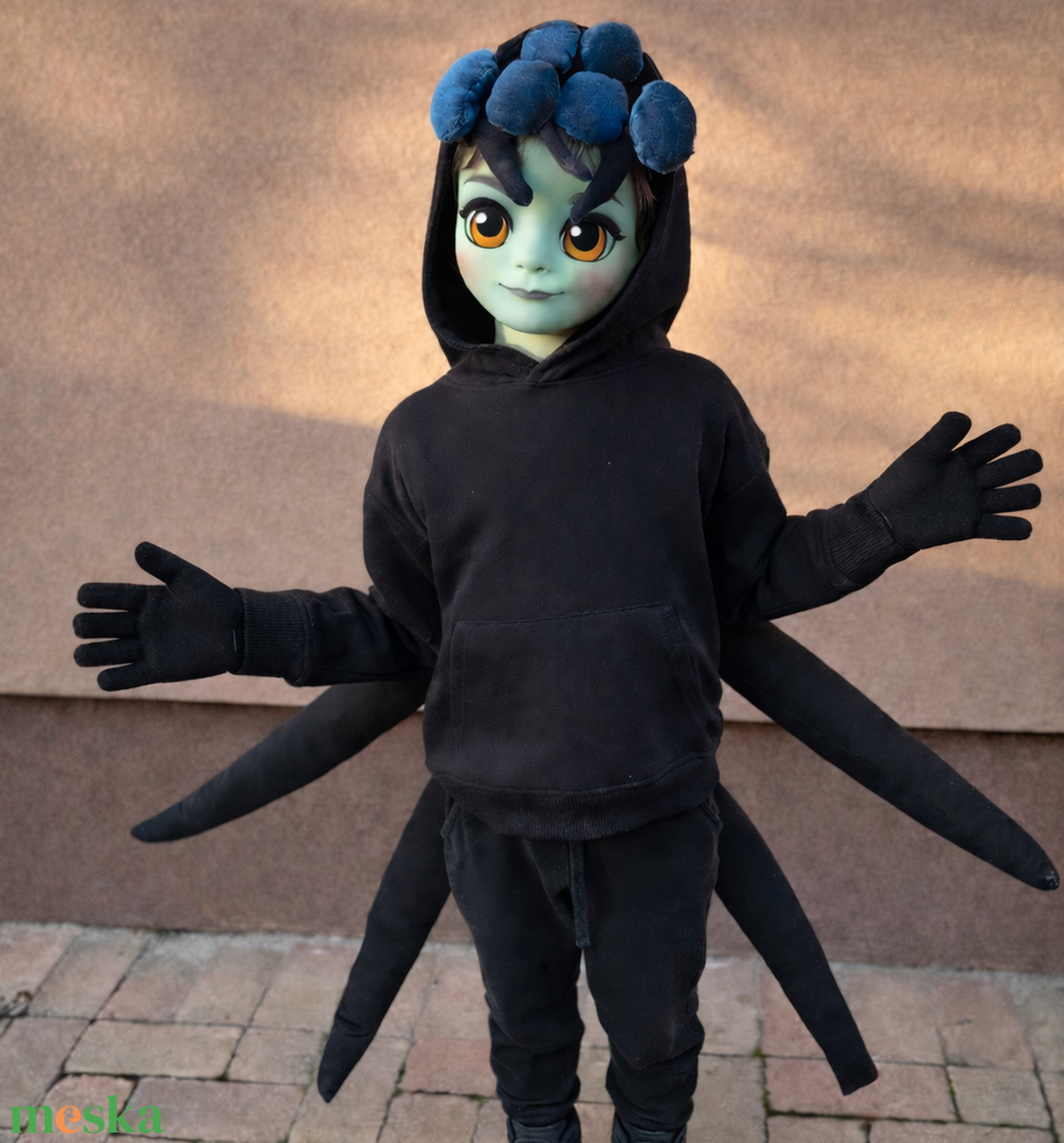 Pók jelmez gyerekeknek � kézzel készült, egyedi darab (122-es méret) - ruha & divat - jelmez & álarc - jelmez - Meska.hu