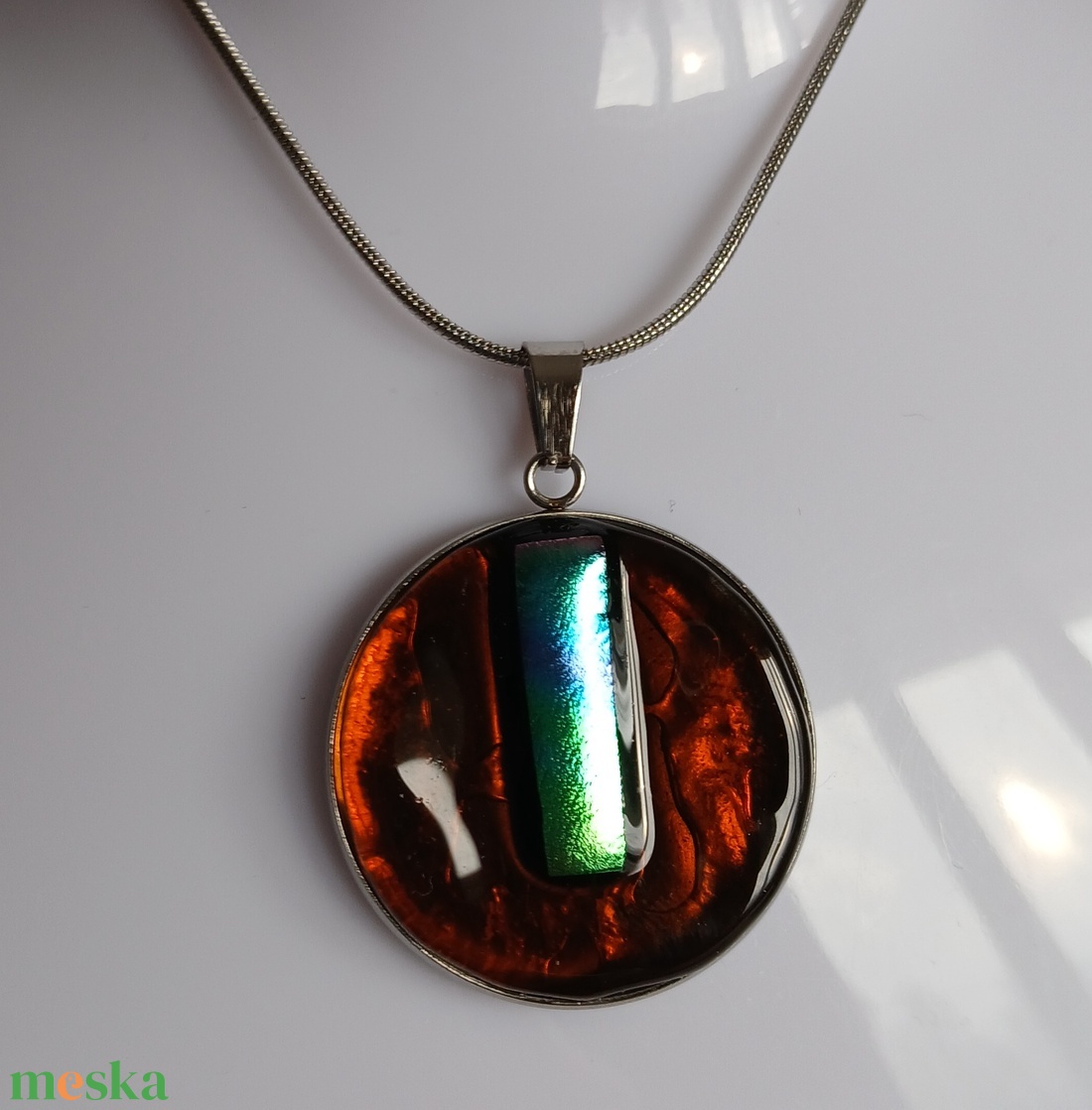 Egyedi üveg ékszer  - ékszer - nyaklánc - medál - Meska.hu