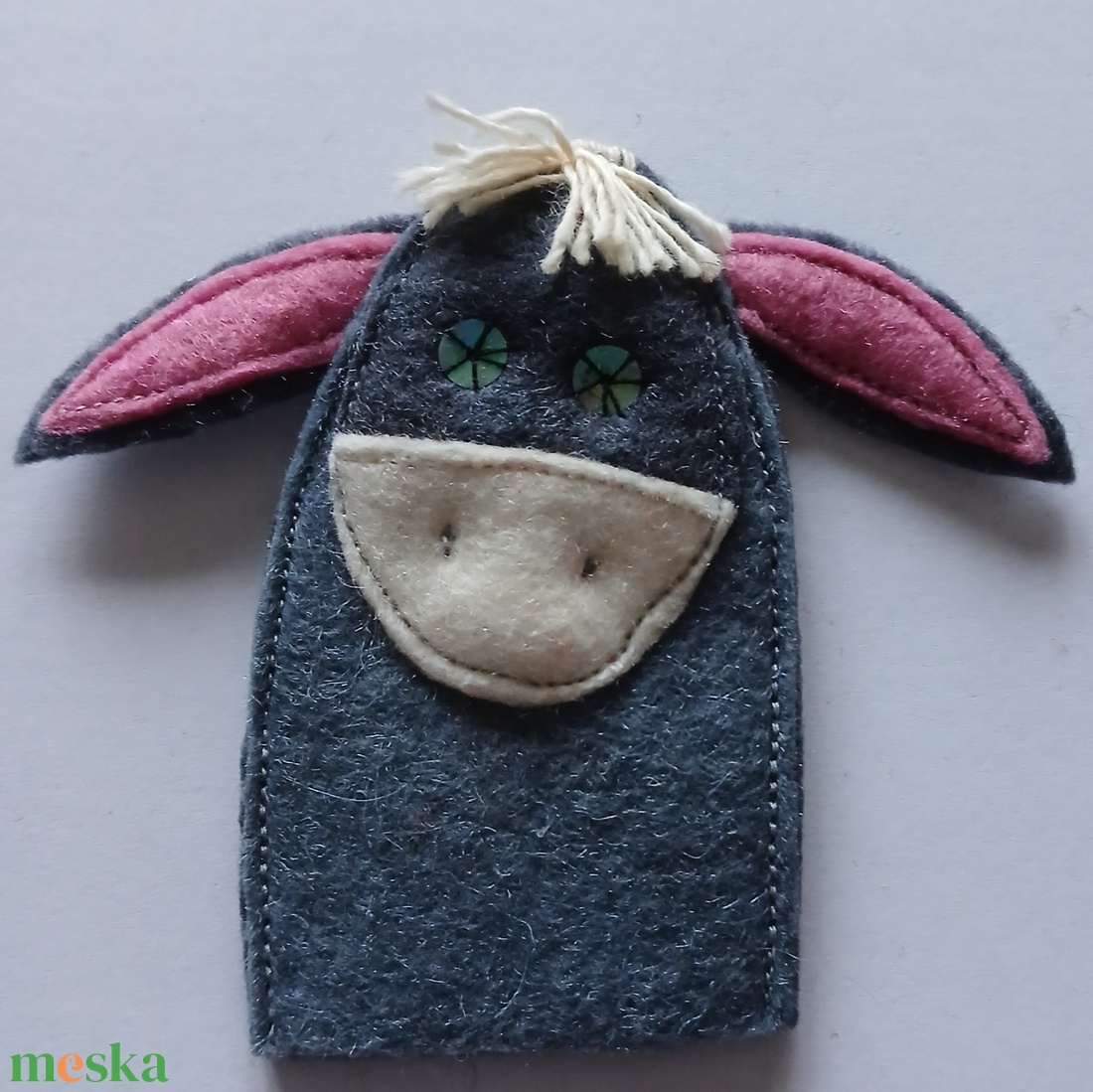 ujjbáb csacsi - játék & sport - bábok - ujjbáb - Meska.hu