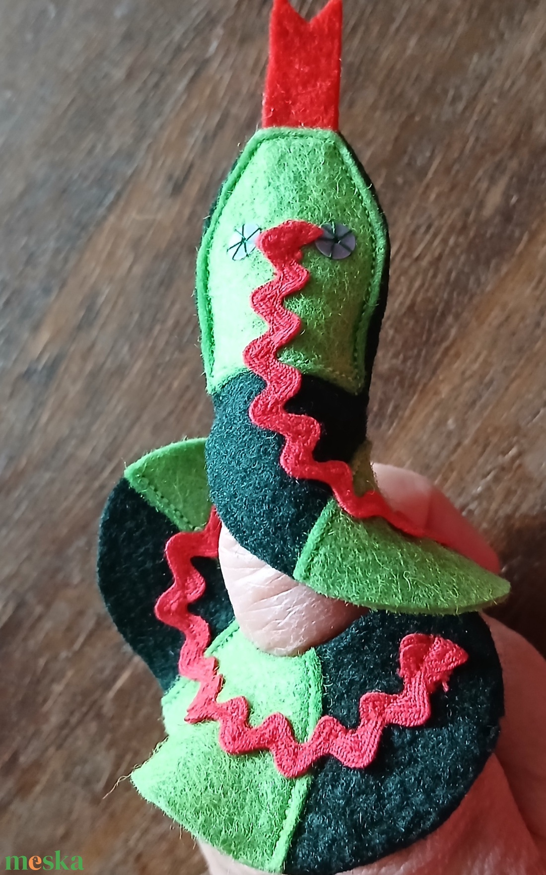 ujjbáb kígyó - játék & sport - bábok - ujjbáb - Meska.hu