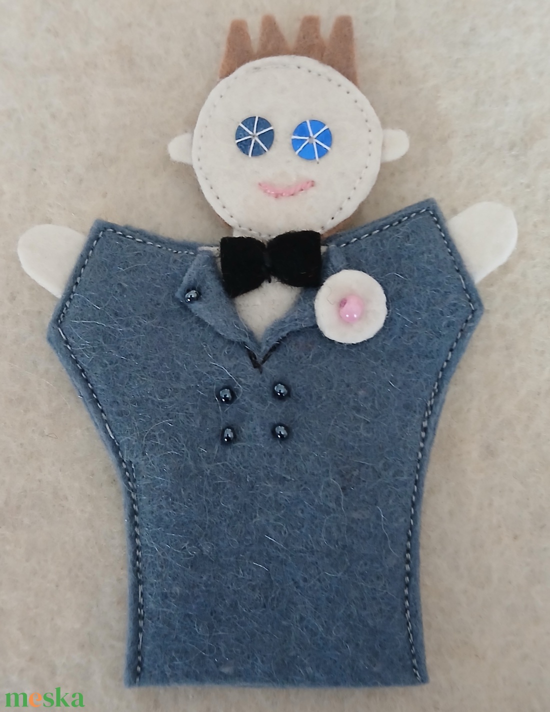 Ujjbábok Menyasszony Vőlegény - játék & sport - bábok - ujjbáb - Meska.hu