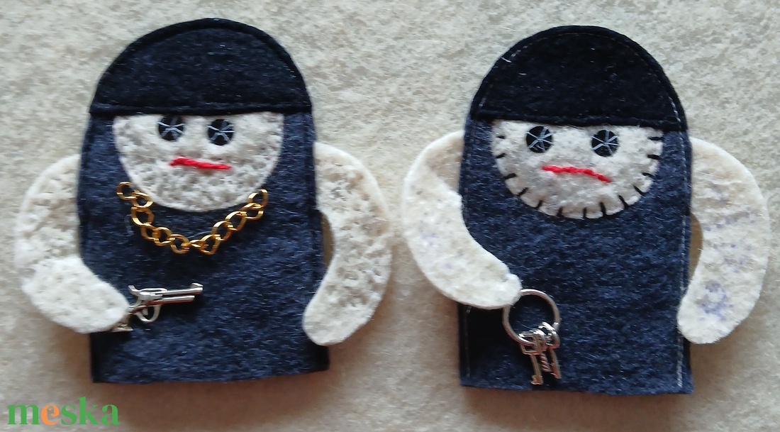 Ujjbábok  a Brémai muzsikusok  című vershez - játék & sport - bábok - ujjbáb - Meska.hu