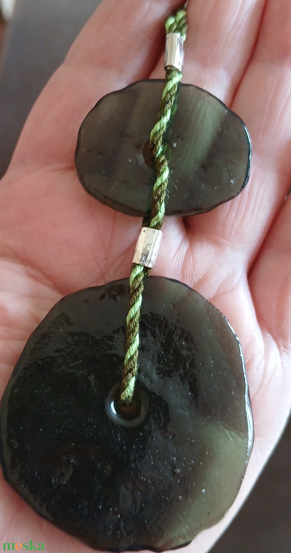 Natura üvegmedál - ékszer - nyaklánc - medál - Meska.hu