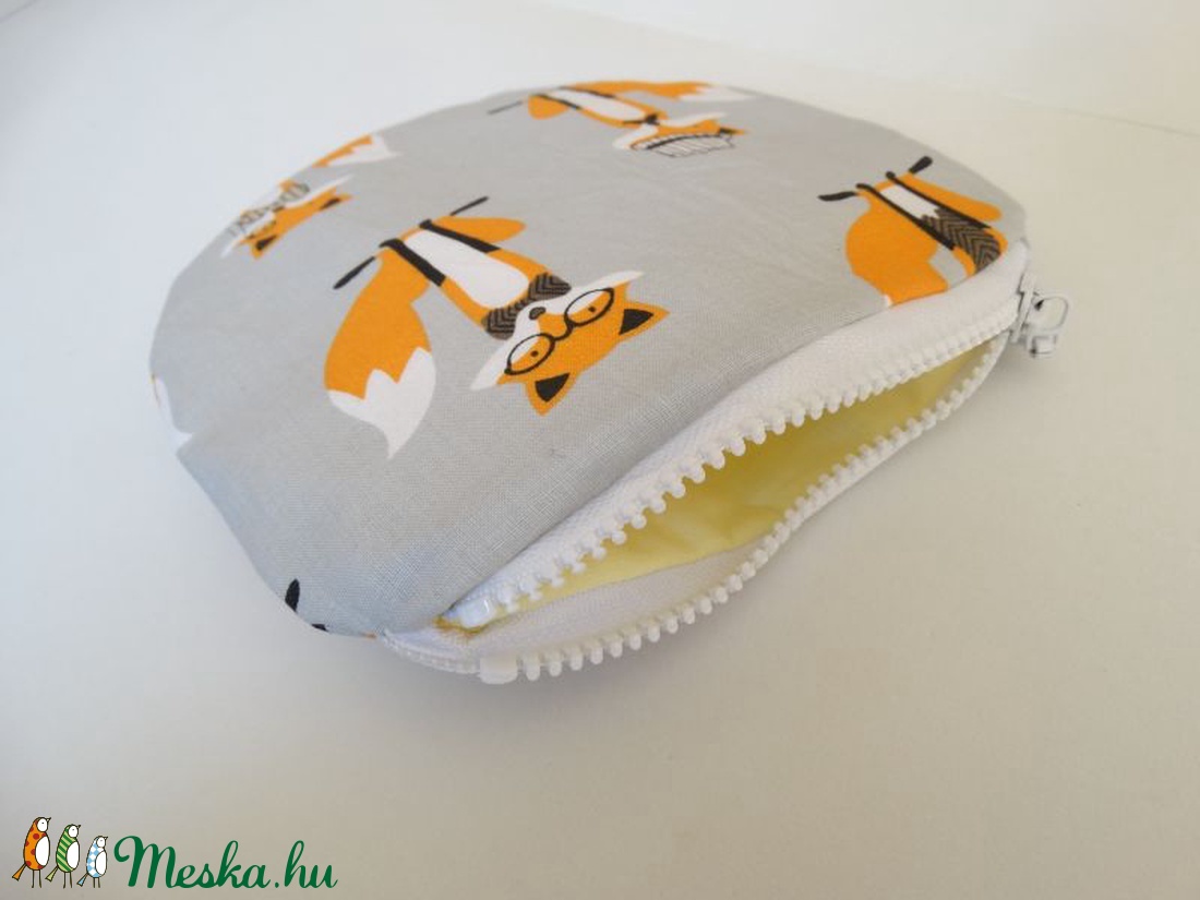 Rókás Pénztárca és kulcstartó szett - Kártyatartó - mini neszesszer - Sminktáska - Kozmetikai táska - Róka mintás tok - táska & tok - pénztárca & más tok - pénztárca - gyerek pénztárca - Meska.hu