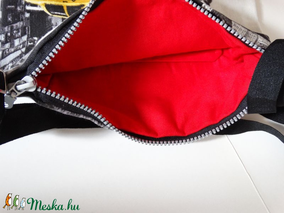 New York oldaltáska - New York válltáska - New York textil táska - Könnyű táska - Átkötős táska fiúknak  - Laptáska -  - Meska.hu