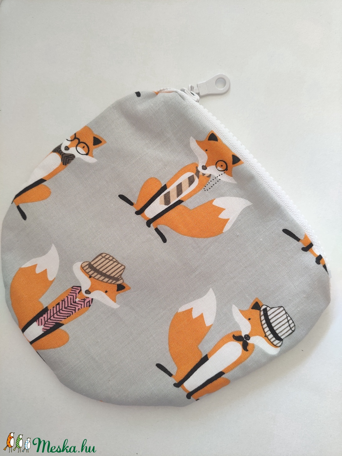 Rókás Pénztárca és kulcstartó szett - Kártyatartó - mini neszesszer - Sminktáska - Kozmetikai táska - Róka mintás tok - táska & tok - pénztárca & más tok - pénztárca - gyerek pénztárca - Meska.hu