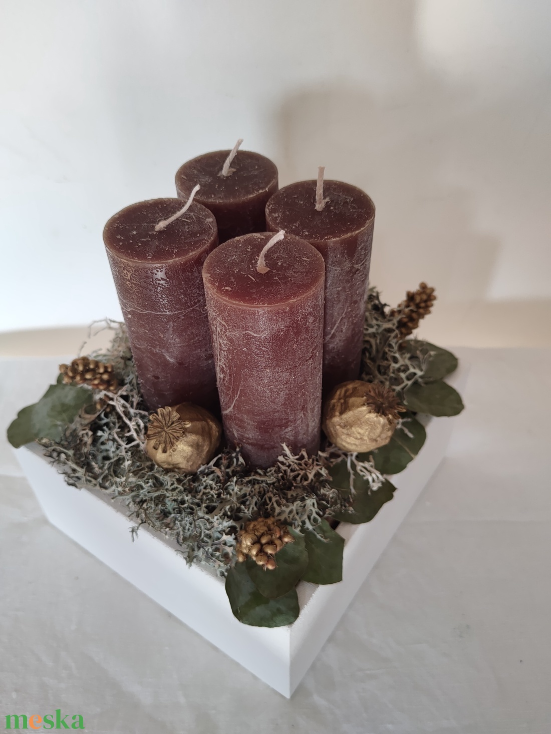Adventi asztaldísz doboz zuzmóval, eukaliptusz levéllel, termésekkel - tartós karácsonyi asztaldísz - adventi koszorú - karácsony - adventi díszek - adventi asztaldísz - Meska.hu Adventi asztaldísz doboz zuzmóval, eukaliptusz levéllel, termésekkel - tartós karácsonyi asztaldísz - adventi koszorú - karácsony - adventi díszek - adventi asztaldísz - Meska.hu
