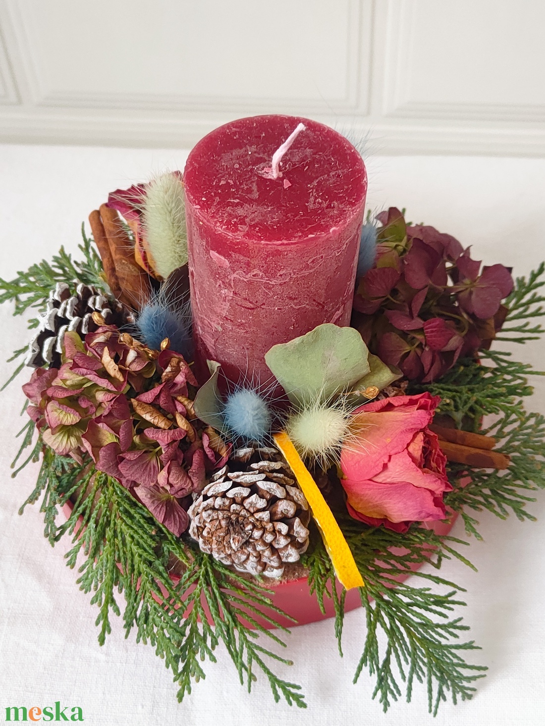 Adventi asztaldísz termésekkel, száraz virágokkal - karácsonyi asztaldísz - adventi koszorú természetes stílusban -natúr - karácsony - adventi díszek - adventi asztaldísz - Meska.hu Adventi asztaldísz termésekkel, száraz virágokkal - karácsonyi asztaldísz - adventi koszorú természetes stílusban -natúr - karácsony - adventi díszek - adventi asztaldísz - Meska.hu