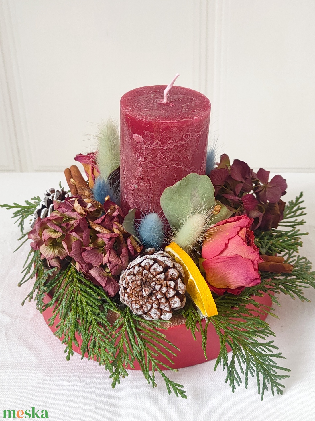 Adventi asztaldísz termésekkel, száraz virágokkal - karácsonyi asztaldísz - adventi koszorú természetes stílusban -natúr - karácsony - adventi díszek - adventi asztaldísz - Meska.hu Adventi asztaldísz termésekkel, száraz virágokkal - karácsonyi asztaldísz - adventi koszorú természetes stílusban -natúr - karácsony - adventi díszek - adventi asztaldísz - Meska.hu