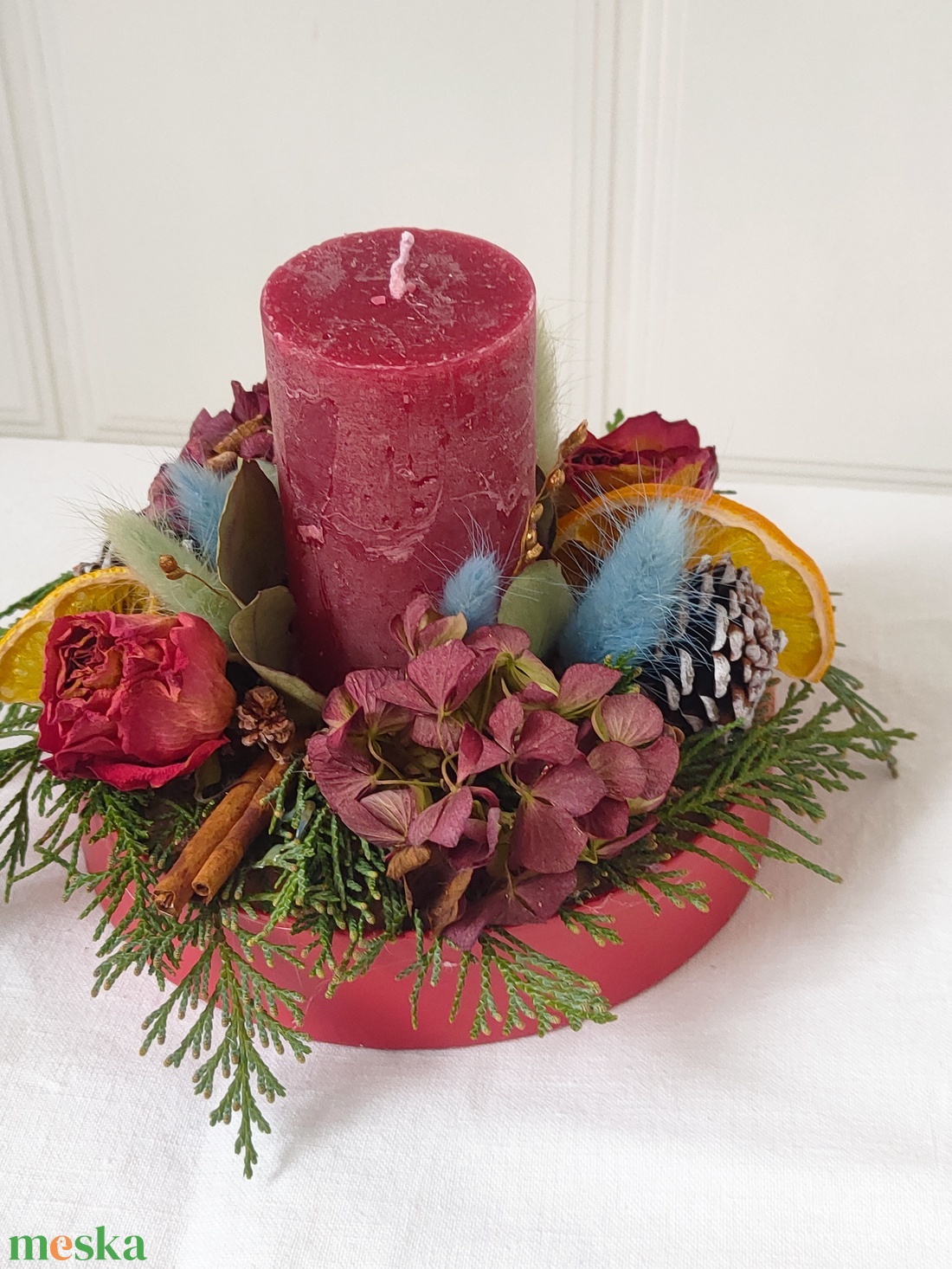 Adventi asztaldísz termésekkel, száraz virágokkal - karácsonyi asztaldísz - adventi koszorú természetes stílusban -natúr - karácsony - adventi díszek - adventi asztaldísz - Meska.hu Adventi asztaldísz termésekkel, száraz virágokkal - karácsonyi asztaldísz - adventi koszorú természetes stílusban -natúr - karácsony - adventi díszek - adventi asztaldísz - Meska.hu