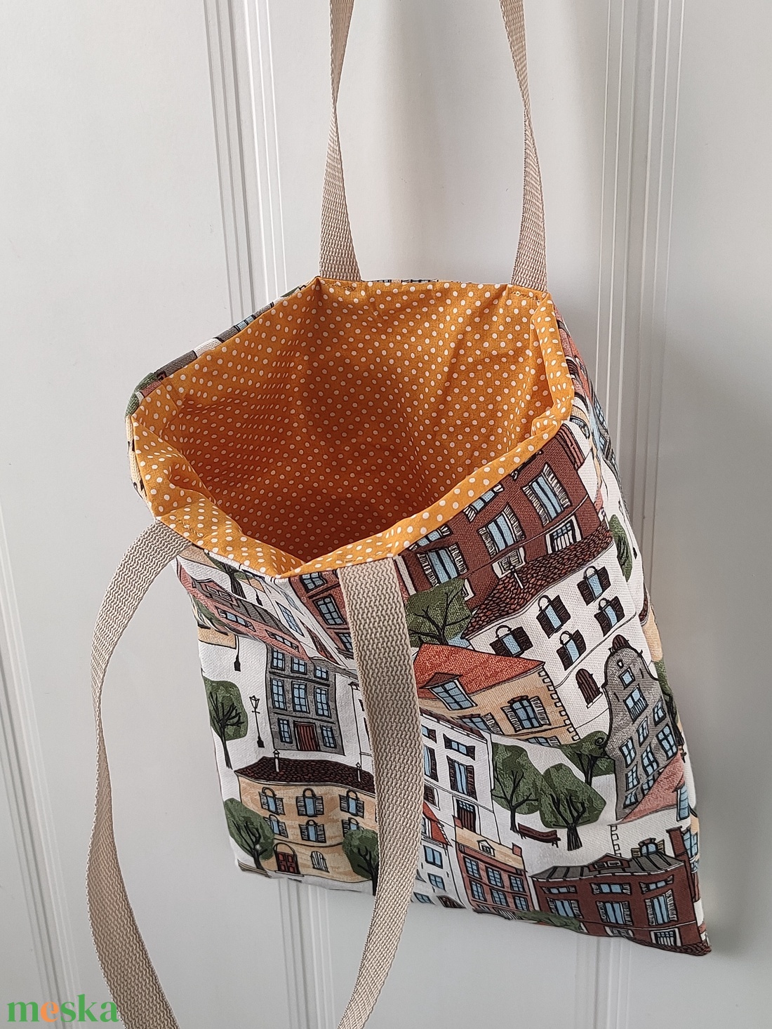 Városi Shopper - Bevásárló táska házsor mintával - vászontáska város mintával - Ökotáska - Textil táska - tote bag - táska & tok - bevásárlás & shopper táska - shopper, textiltáska, szatyor - Meska.hu Városi Shopper - Bevásárló táska házsor mintával - vászontáska város mintával - Ökotáska - Textil táska - tote bag - táska & tok - bevásárlás & shopper táska - shopper, textiltáska, szatyor - Meska.hu