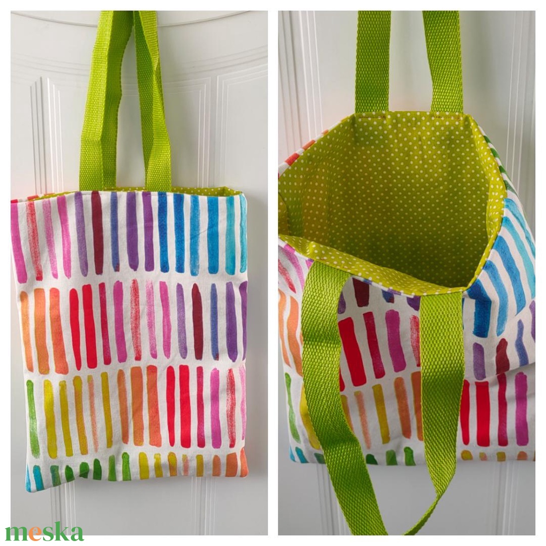 Szivárványos Shopper - Bevásárló táska - szivárvány csíkos táska - Ökotáska - Textil táska - tote bag - táska & tok - bevásárlás & shopper táska - shopper, textiltáska, szatyor - Meska.hu Szivárványos Shopper - Bevásárló táska - szivárvány csíkos táska - Ökotáska - Textil táska - tote bag - táska & tok - bevásárlás & shopper táska - shopper, textiltáska, szatyor - Meska.hu