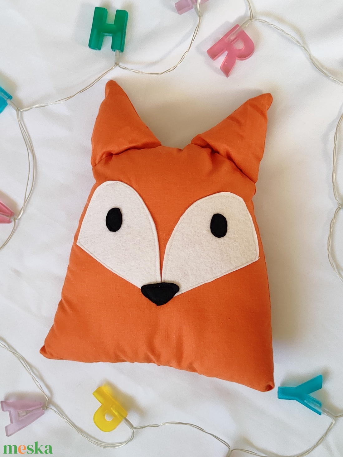 Róka párna - Rókás díszpárna - Róka figura - Textil figura - Textil játék - játék & sport - plüssállat & játékfigura - róka - Meska.hu