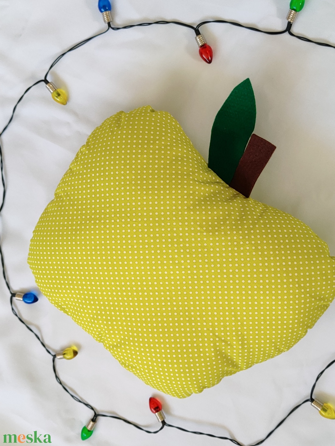 Alma párna - Alma formájú díszpárna - Gyümölcs párna - Zöld alma / Piros alma - játék & sport - ovis felszerelés - ovis párna, kispárna - Meska.hu