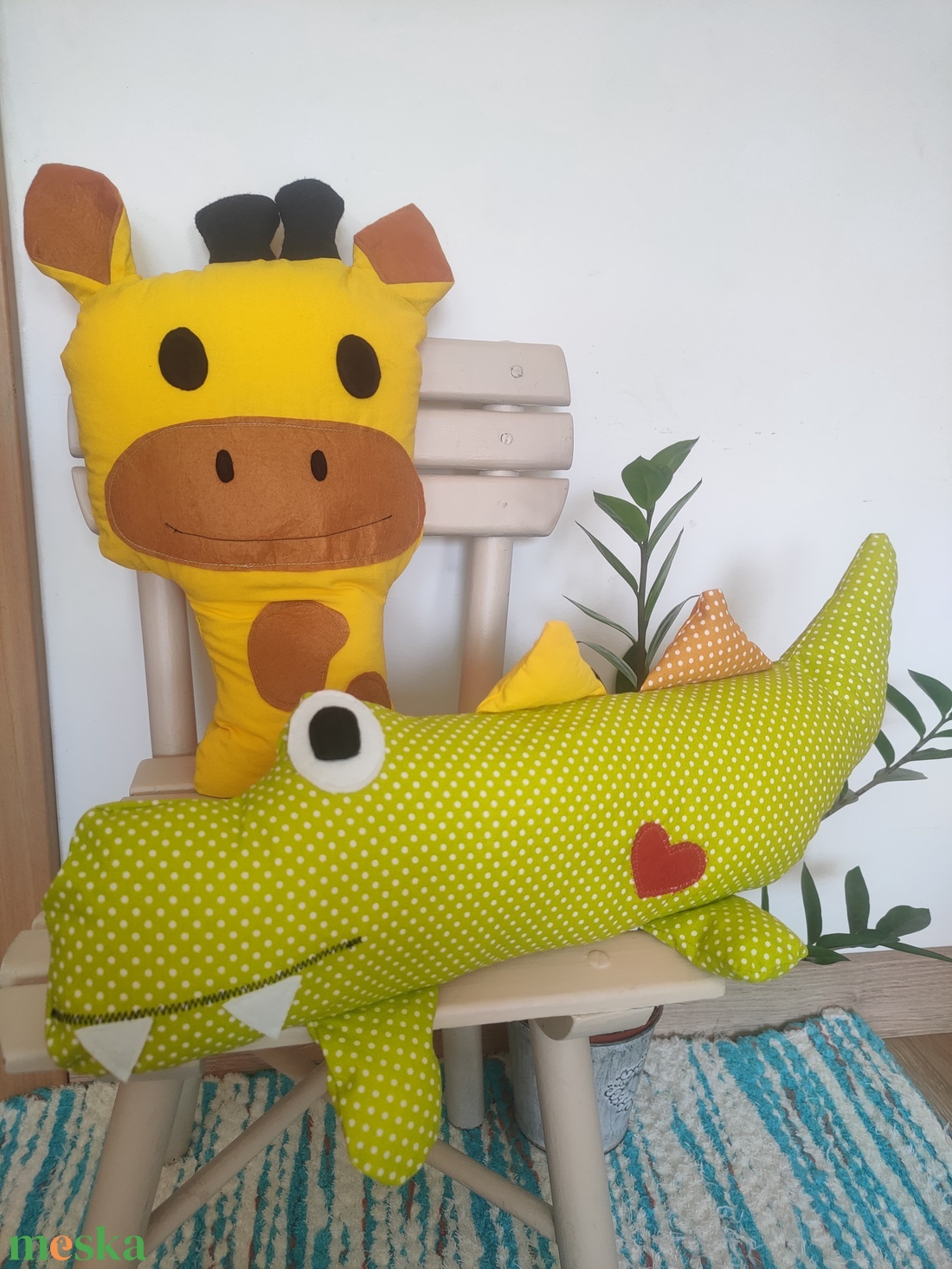 2 részes Szafari díszpárna szett gyerekeknek - gyerekszoba dekoráció párna szett - babaszoba dekor szafari - otthon & életmód - babaszoba, gyerekszoba - gyerek díszpárna - Meska.hu