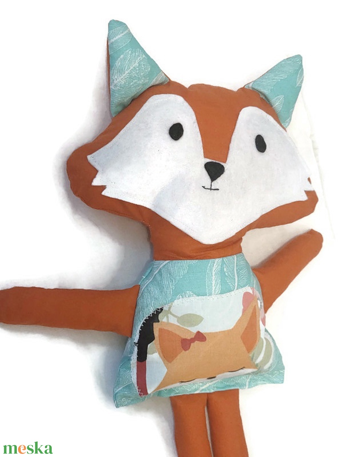 Róka figura - róka állatfigura - rókás - Textil játék - kisróka - róka Textil figura - játék & sport - plüssállat & játékfigura - róka - Meska.hu
