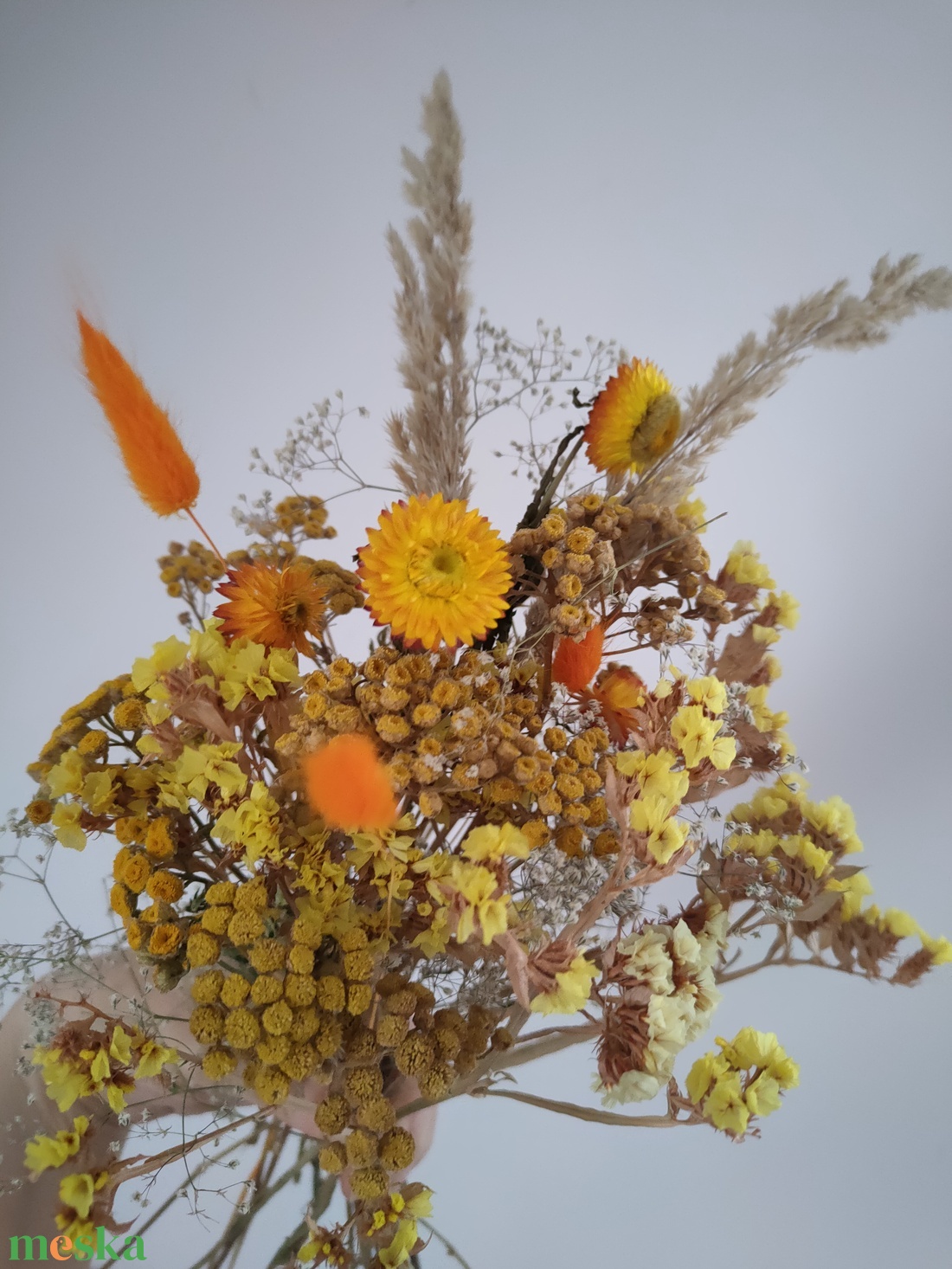 DIY csokor sárga árnyalatok - Csináld magad őszi szárazvirág csokor - csokorkészítő csomag - diy (csináld magad) - egységcsomag - Meska.hu