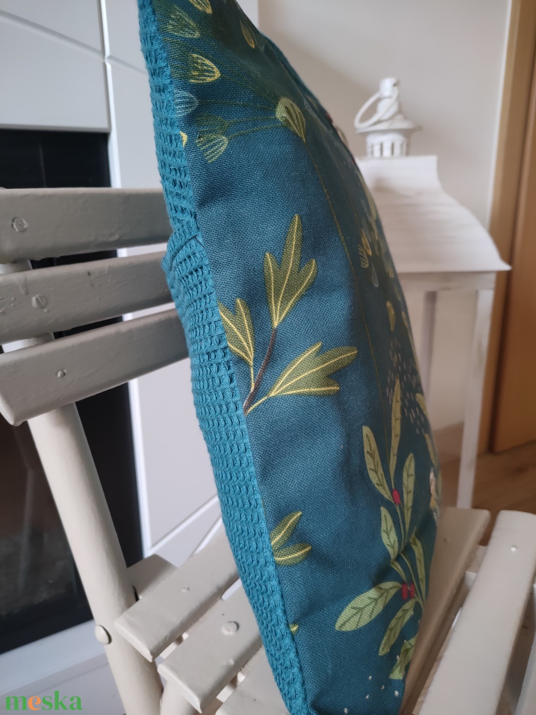 Madárkás párnahuzat - Madaras díszpárna huzat - Téli párna huzat madarakkal - Madár mintás párna - otthon & életmód - lakástextil - párna & párnahuzat - díszpárnahuzat - Meska.hu