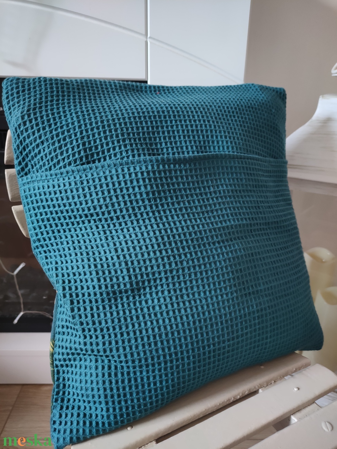 Madárkás párnahuzat - Madaras díszpárna huzat - Téli párna huzat madarakkal - Madár mintás párna - otthon & életmód - lakástextil - párna & párnahuzat - díszpárnahuzat - Meska.hu