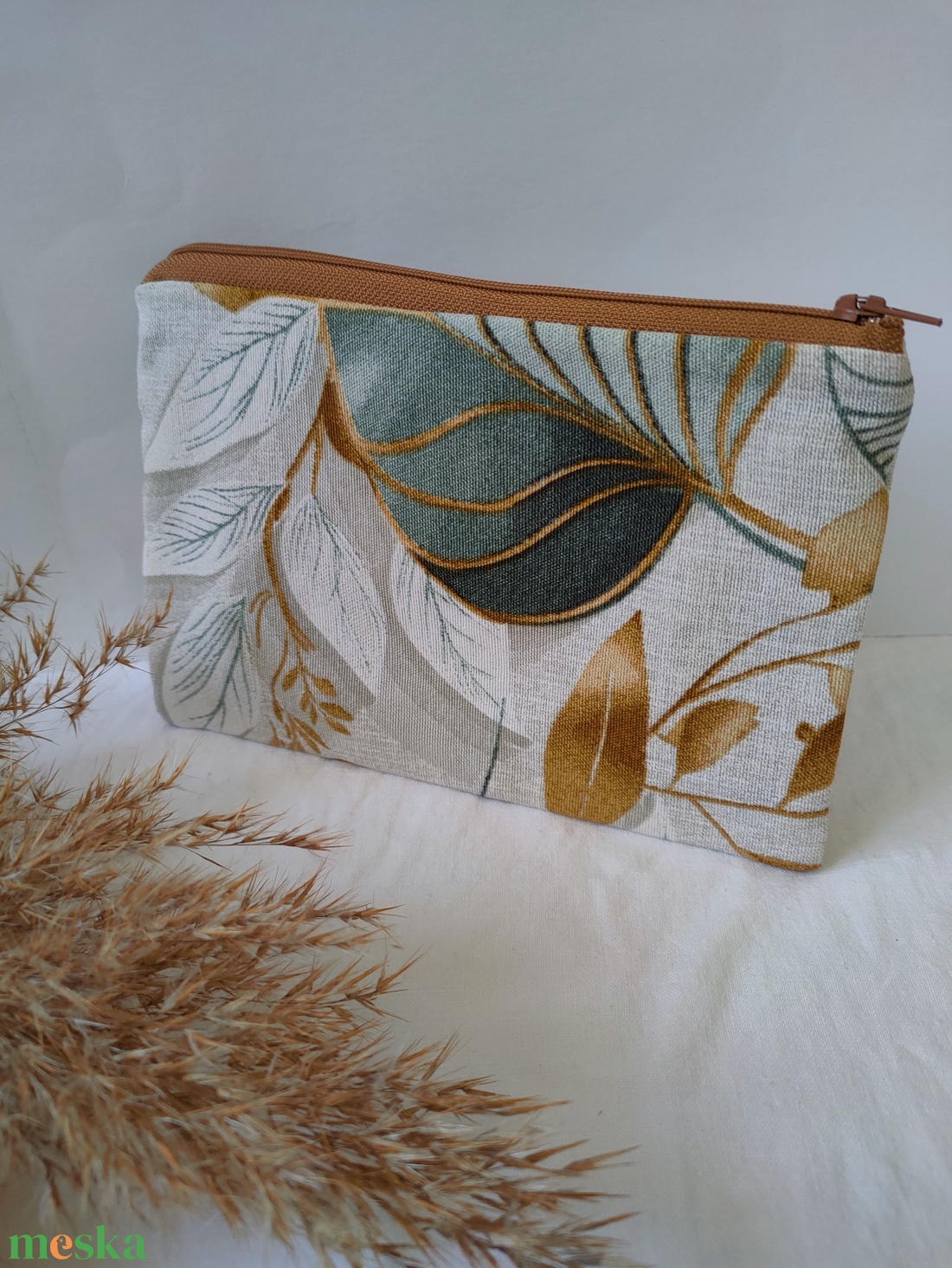 Levél mintás boríték neszesszer - pénztárca - leveles kártyatartó - lapos neszesszer - neszeszer levél mintával   - táska & tok - neszesszer - Meska.hu