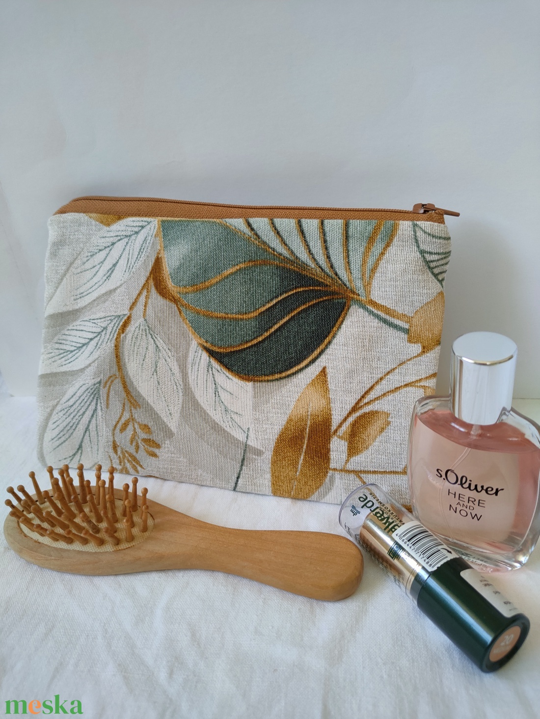 Levél mintás boríték neszesszer - pénztárca - leveles kártyatartó - lapos neszesszer - neszeszer levél mintával   - táska & tok - neszesszer - Meska.hu