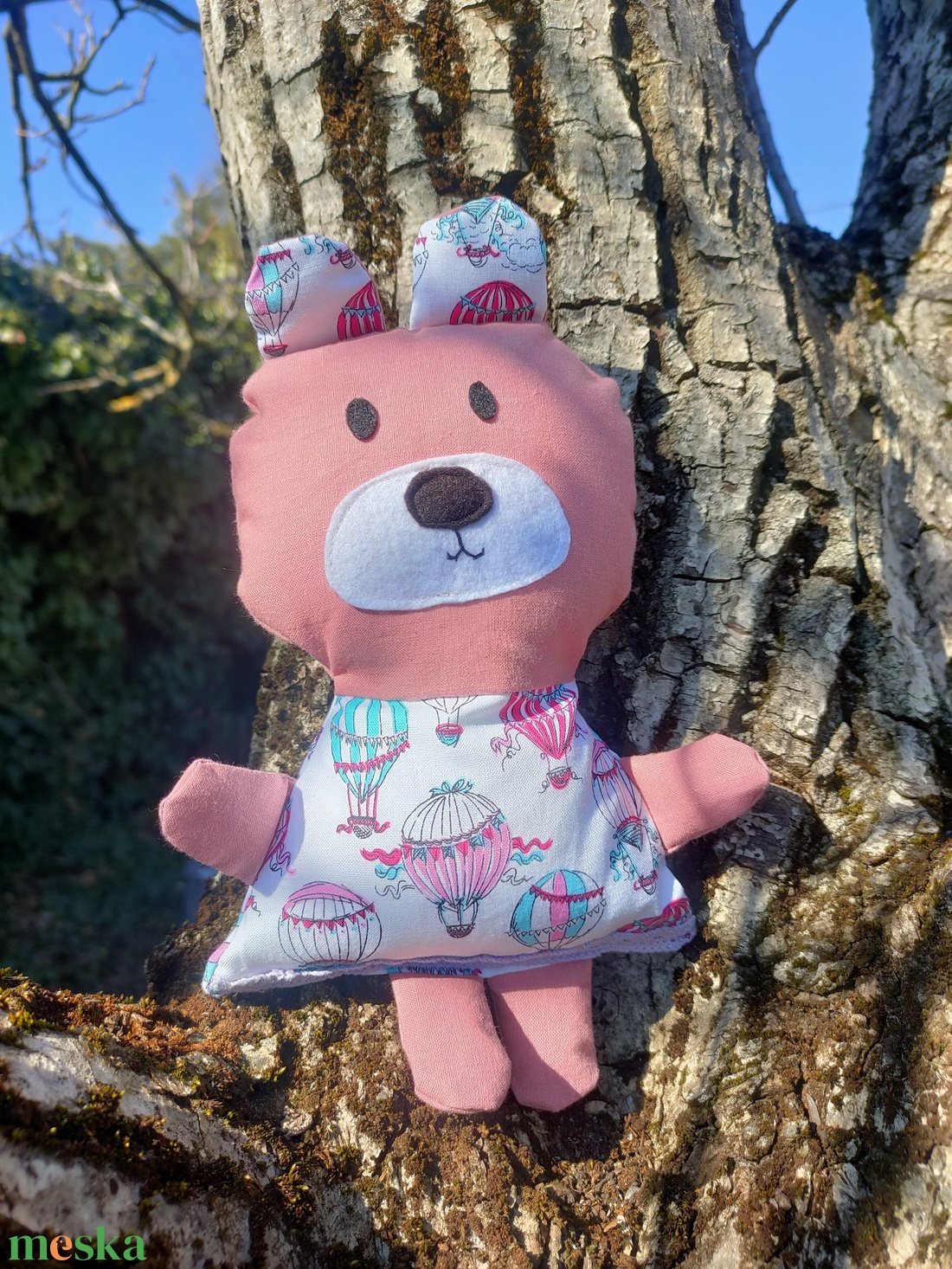 Pink Mackó - Rózsaszín Textil Maci - puha játék állat - játékmackó  - játék & sport - plüssállat & játékfigura - maci - Meska.hu