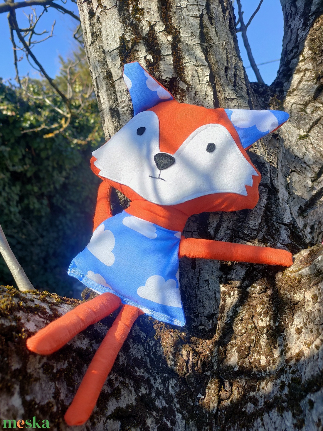 Róka figura - róka játék - Textil játék - kisróka - róka plüssállat - játék & sport - plüssállat & játékfigura - róka - Meska.hu