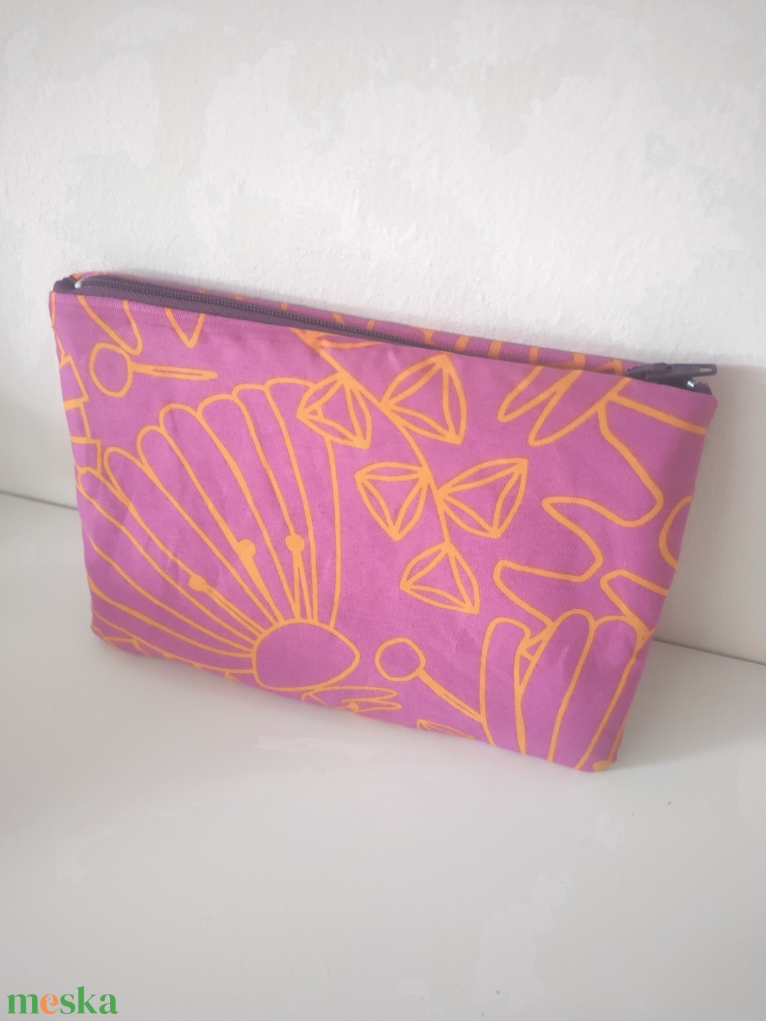 Boho Pink Pénztárca - Csajos Kártyatartó - lapos neszesszer - hippi mintás piperetartó - rózsaszín pénztárca  - táska & tok - pénztárca & más tok - kártyatartó & irattartó - Meska.hu